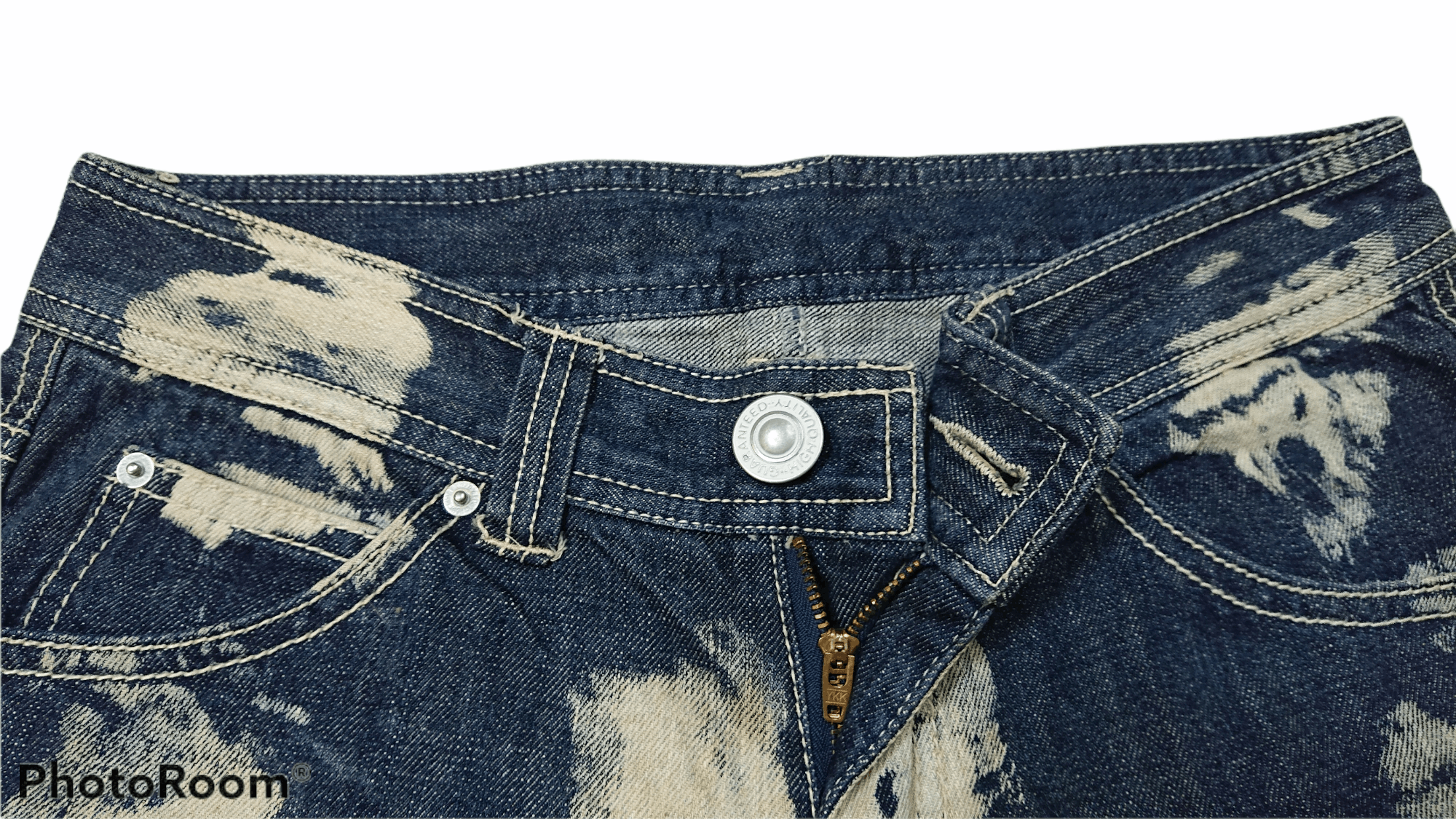 Japanese Brand × Seditionaries Vintage 90s Acid Wash Stamp By Grazie Jeans Kapital Style Size US 31 - 6 Thumbnail
