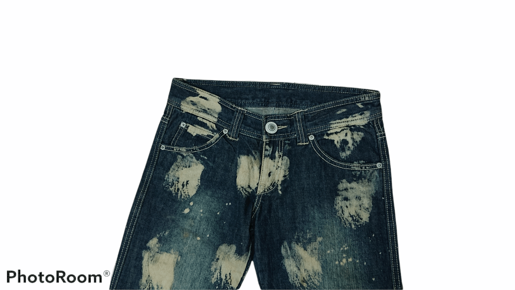 Japanese Brand × Seditionaries Vintage 90s Acid Wash Stamp By Grazie Jeans Kapital Style Size US 31 - 3 Thumbnail