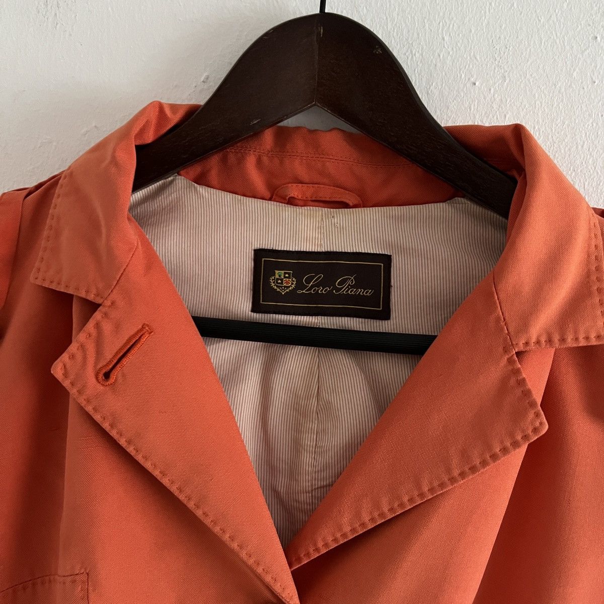 Loro Piana 🔥 Vintage Loro Piana Orange Cotton Jacket Size M / US 6-8 / IT 42-44 - 11 Thumbnail