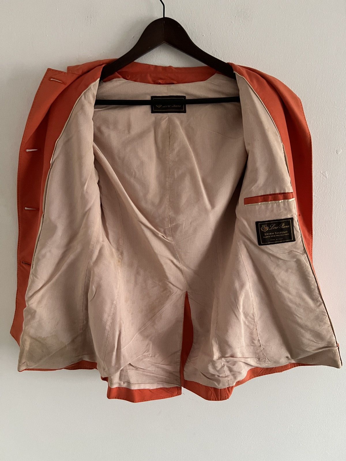 Loro Piana 🔥 Vintage Loro Piana Orange Cotton Jacket Size M / US 6-8 / IT 42-44 - 3 Thumbnail
