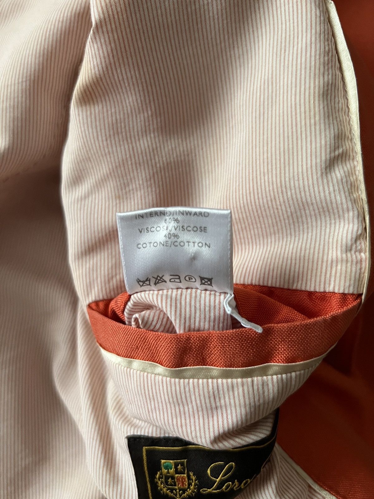Loro Piana 🔥 Vintage Loro Piana Orange Cotton Jacket Size M / US 6-8 / IT 42-44 - 17 Thumbnail