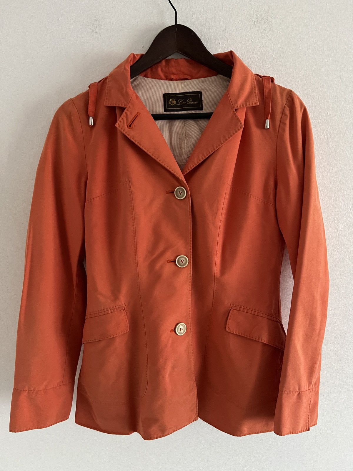 🔥 Vintage Loro Piana Orange Cotton Jacket