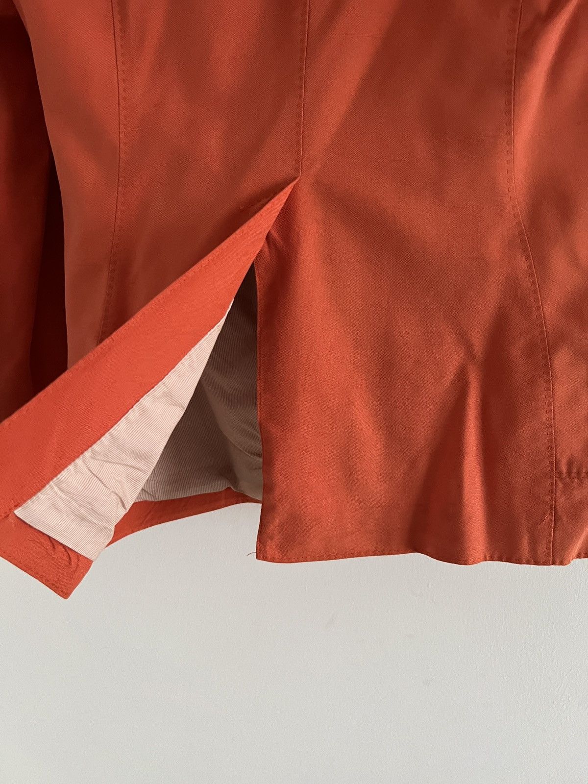 Loro Piana 🔥 Vintage Loro Piana Orange Cotton Jacket Size M / US 6-8 / IT 42-44 - 9 Thumbnail
