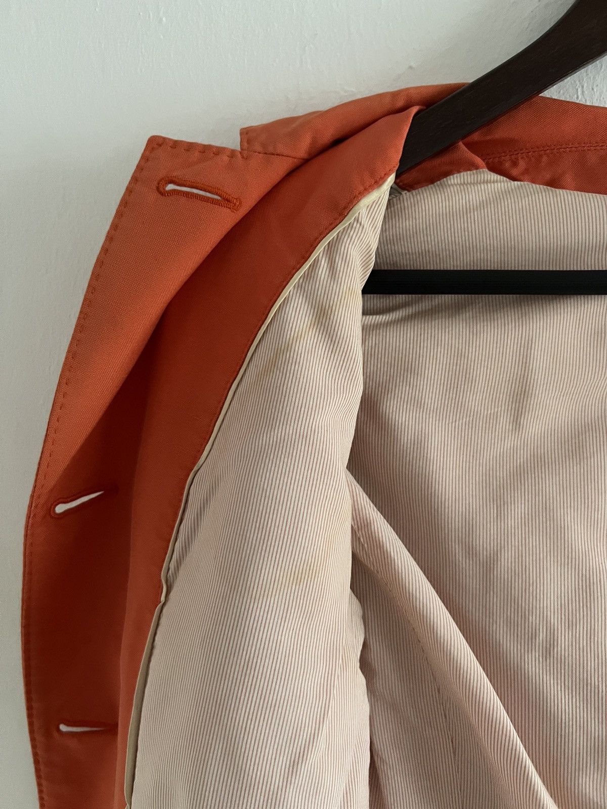 Loro Piana 🔥 Vintage Loro Piana Orange Cotton Jacket Size M / US 6-8 / IT 42-44 - 15 Thumbnail