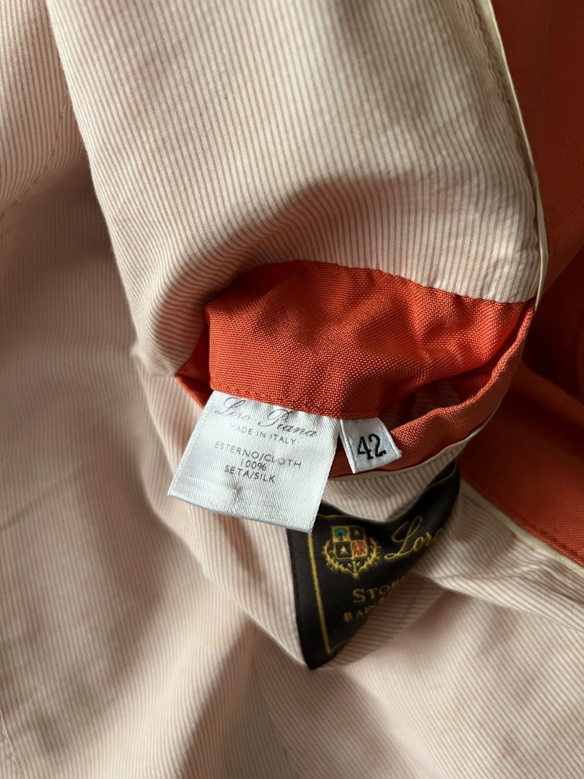 Loro Piana 🔥 Vintage Loro Piana Orange Cotton Jacket Size M / US 6-8 / IT 42-44 - 16 Thumbnail