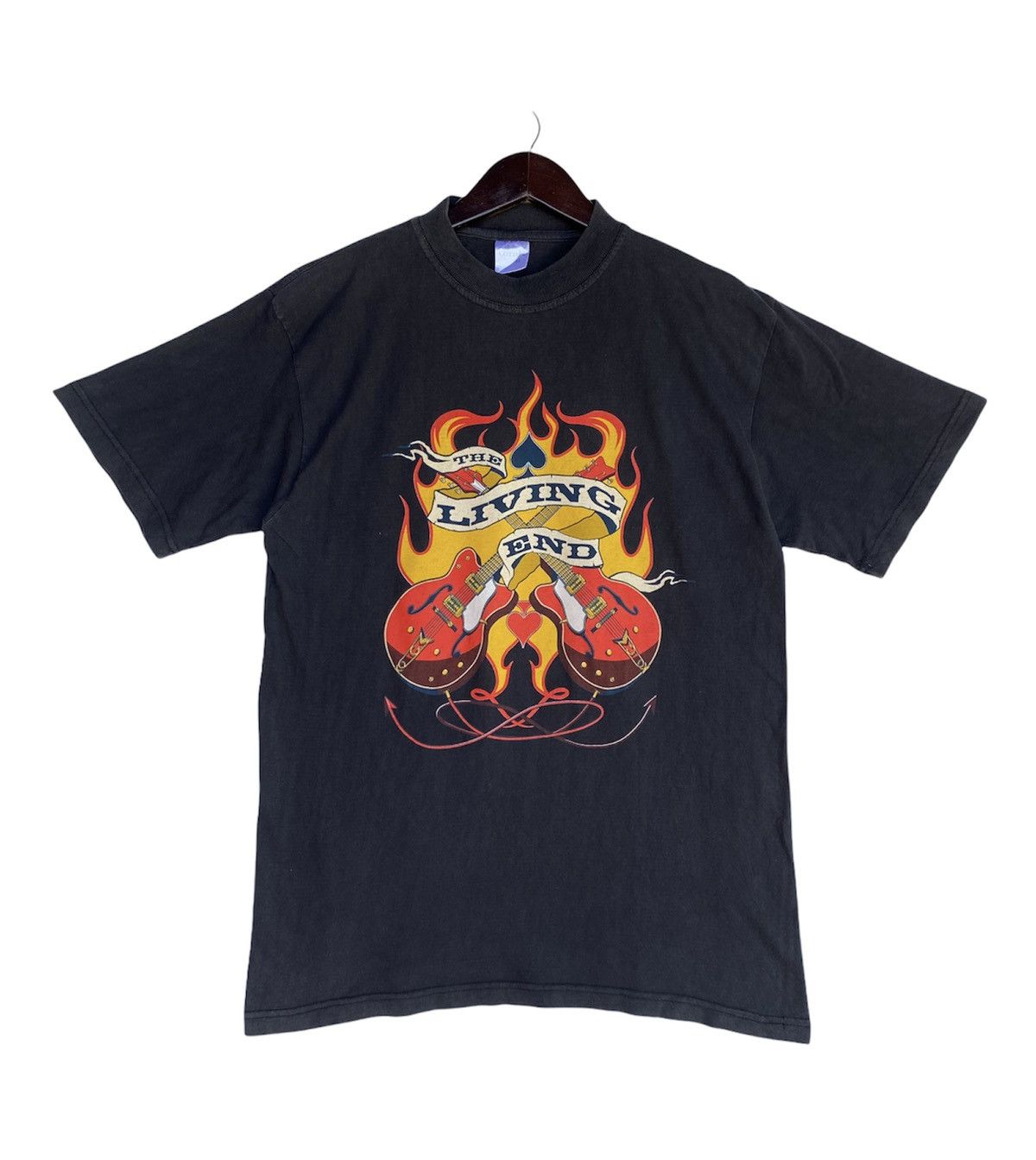 Band Tees 💥VINTAGE THE LIVING END punk rockabilly band 2001 shirt Size US M / EU 48-50 / 2 - 1 Thumbnail