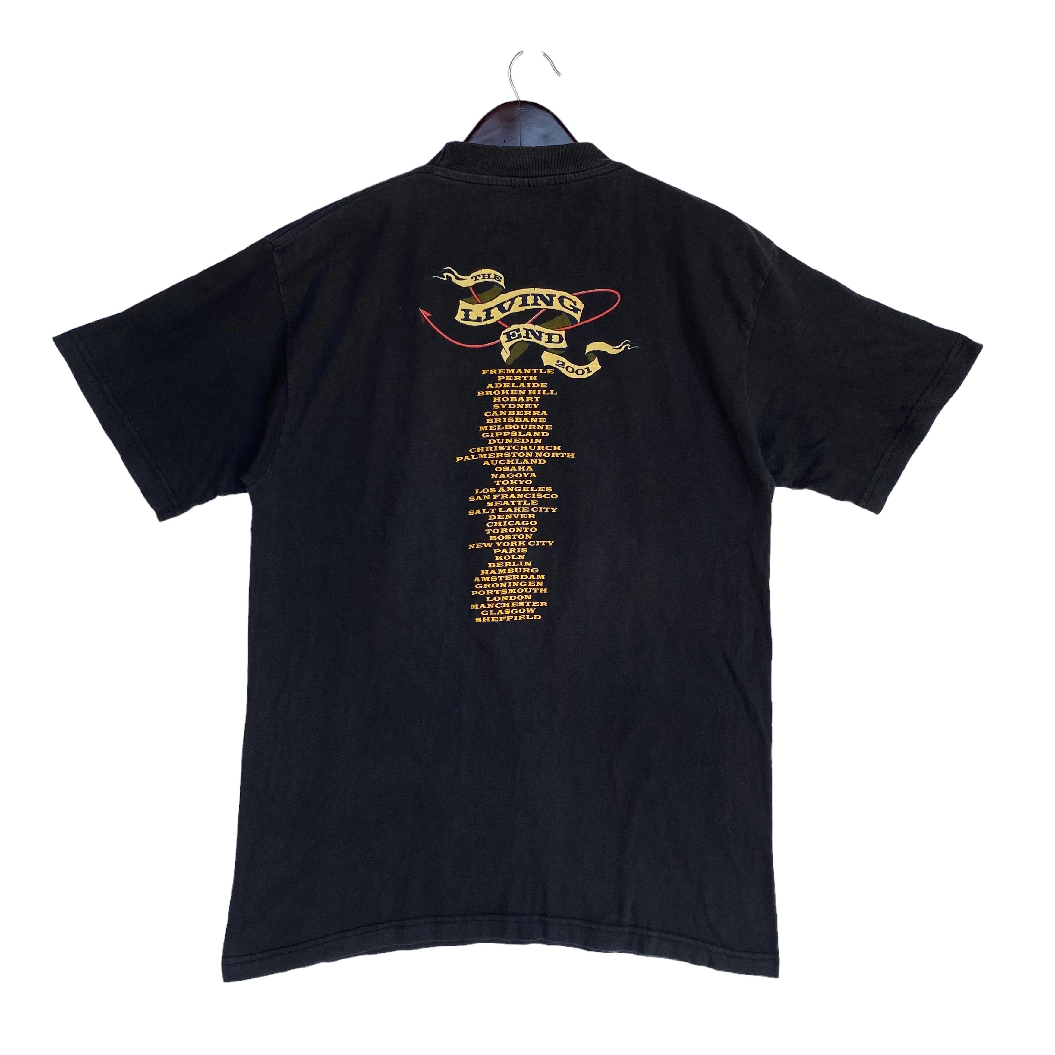 Band Tees 💥VINTAGE THE LIVING END punk rockabilly band 2001 shirt Size US M / EU 48-50 / 2 - 2 Thumbnail