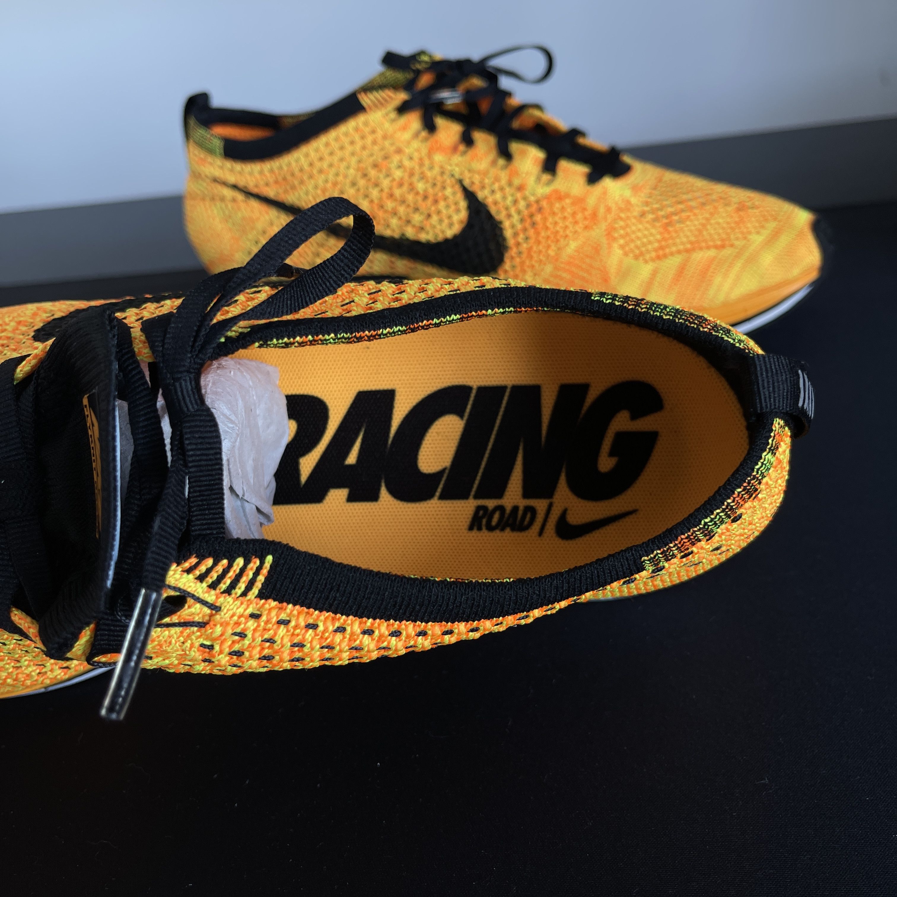 Nike Flyknit Racer Cheetos Size US 11 / EU 44 - 3 Thumbnail
