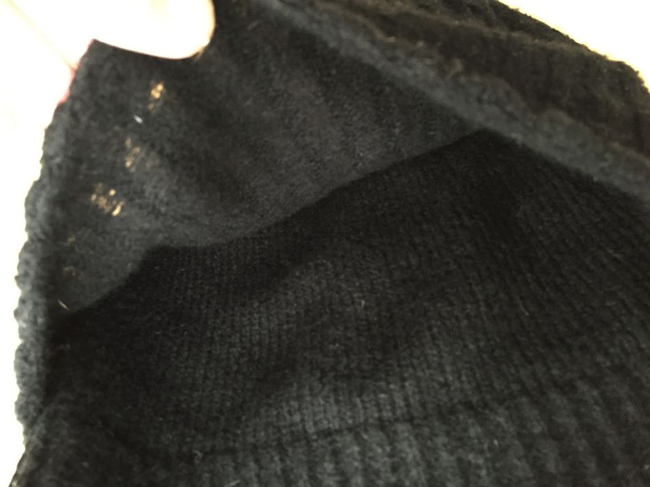 Helmut Lang Black Double Layer Beanie Size ONE SIZE - 3 Preview