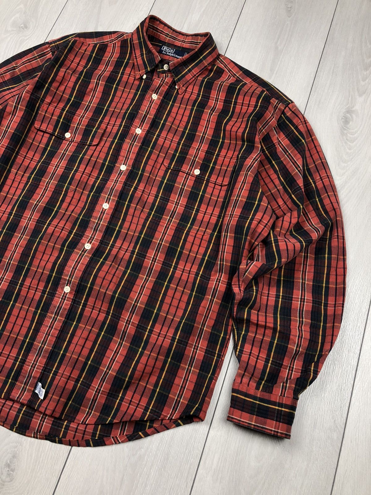 Polo Ralph Lauren × Vintage Polo Ralph Lauren Vintage Flannel Checked Shirts Size XL Size US XL / EU 56 / 4 - 2 Thumbnail