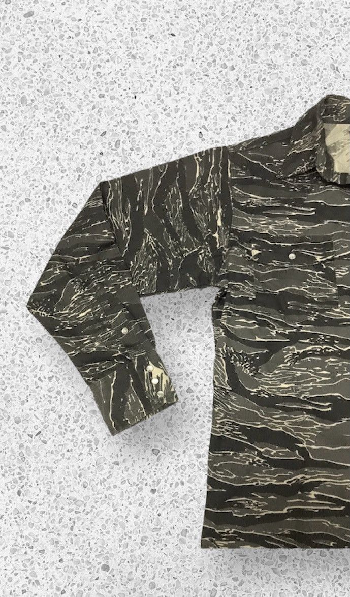 Vintage Vintage 80s Tiger Stripes Camo Western Shirt By Gung Ho Size US M / EU 48-50 / 2 - 4 Thumbnail