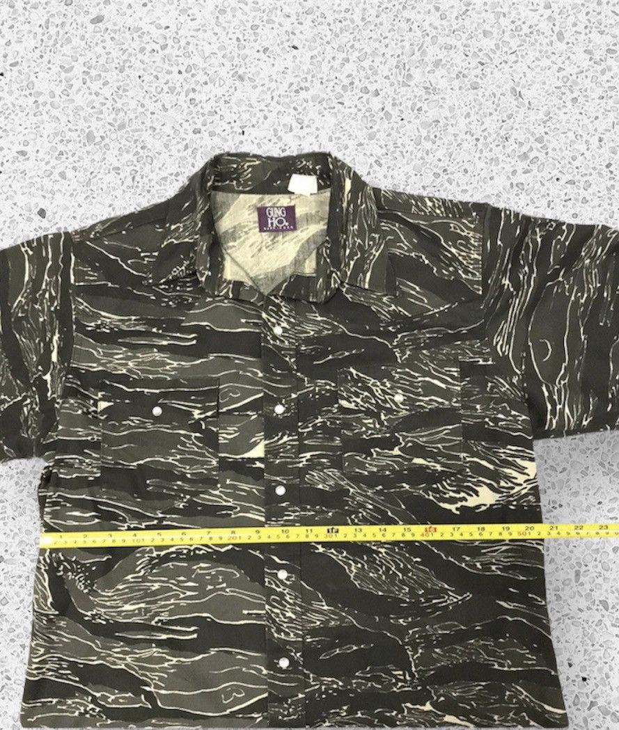Vintage Vintage 80s Tiger Stripes Camo Western Shirt By Gung Ho Size US M / EU 48-50 / 2 - 6 Thumbnail