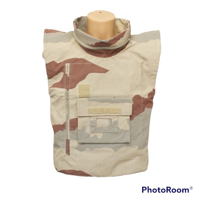 cover of french army bullet proof vest x desert camo