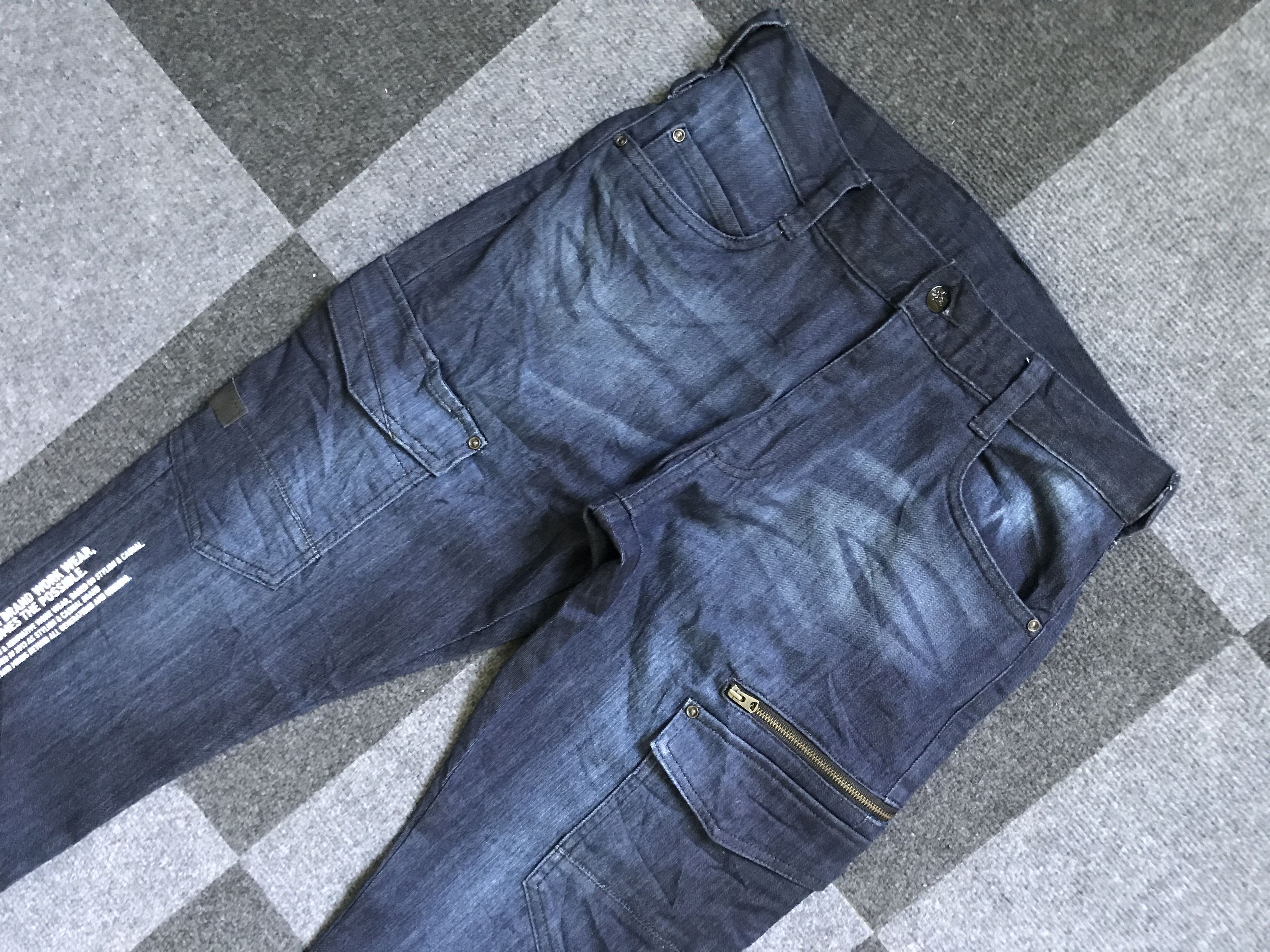 Japanese Brand CP204 ZDragon Japan Indigo Cordura Cargo Pant Size US 30 / EU 46 - 4 Thumbnail