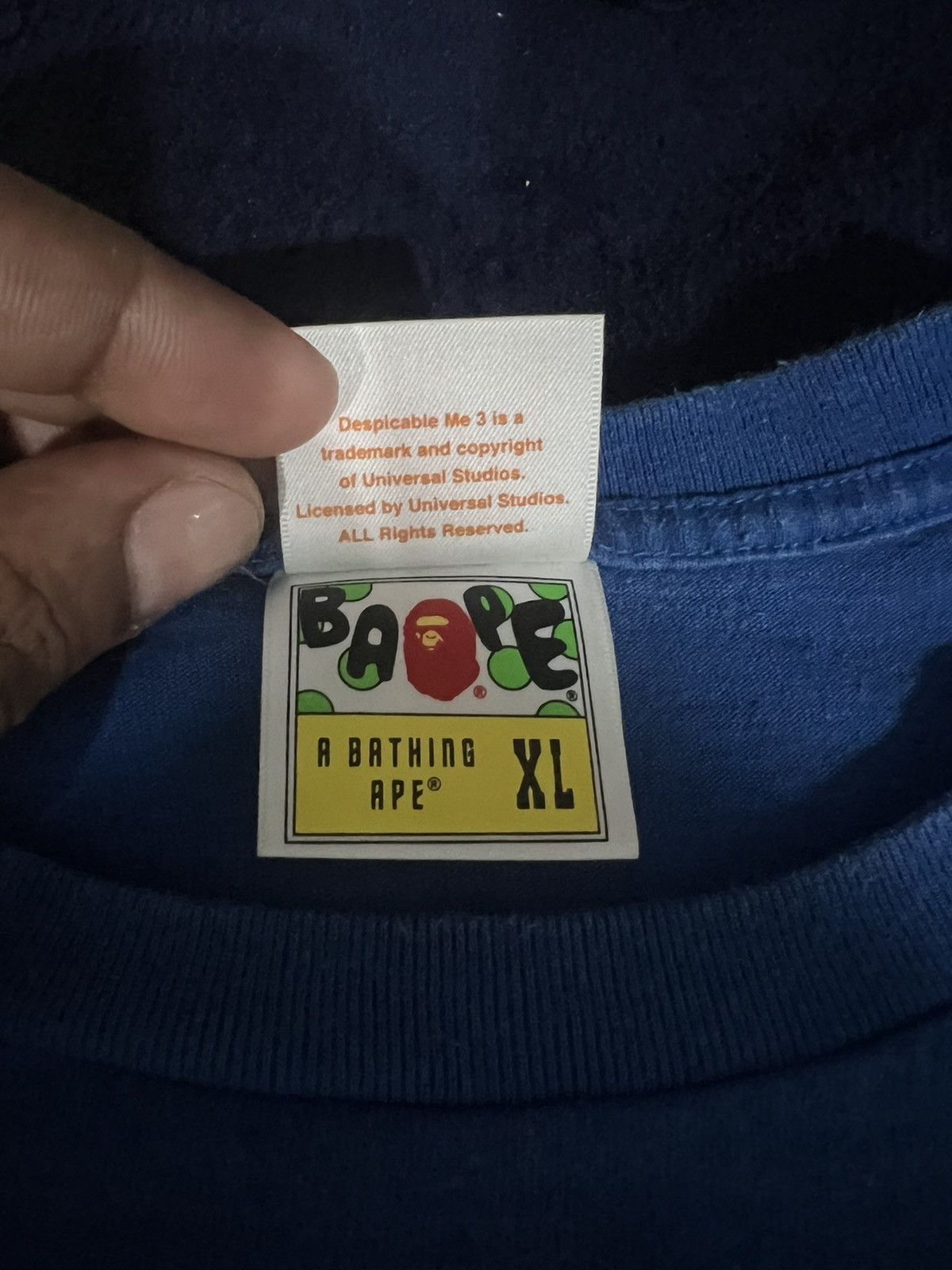 Bape BAPE x DESPICABLE ME 3 MINIONS TEE Size US XL / EU 56 / 4 - 5 Thumbnail