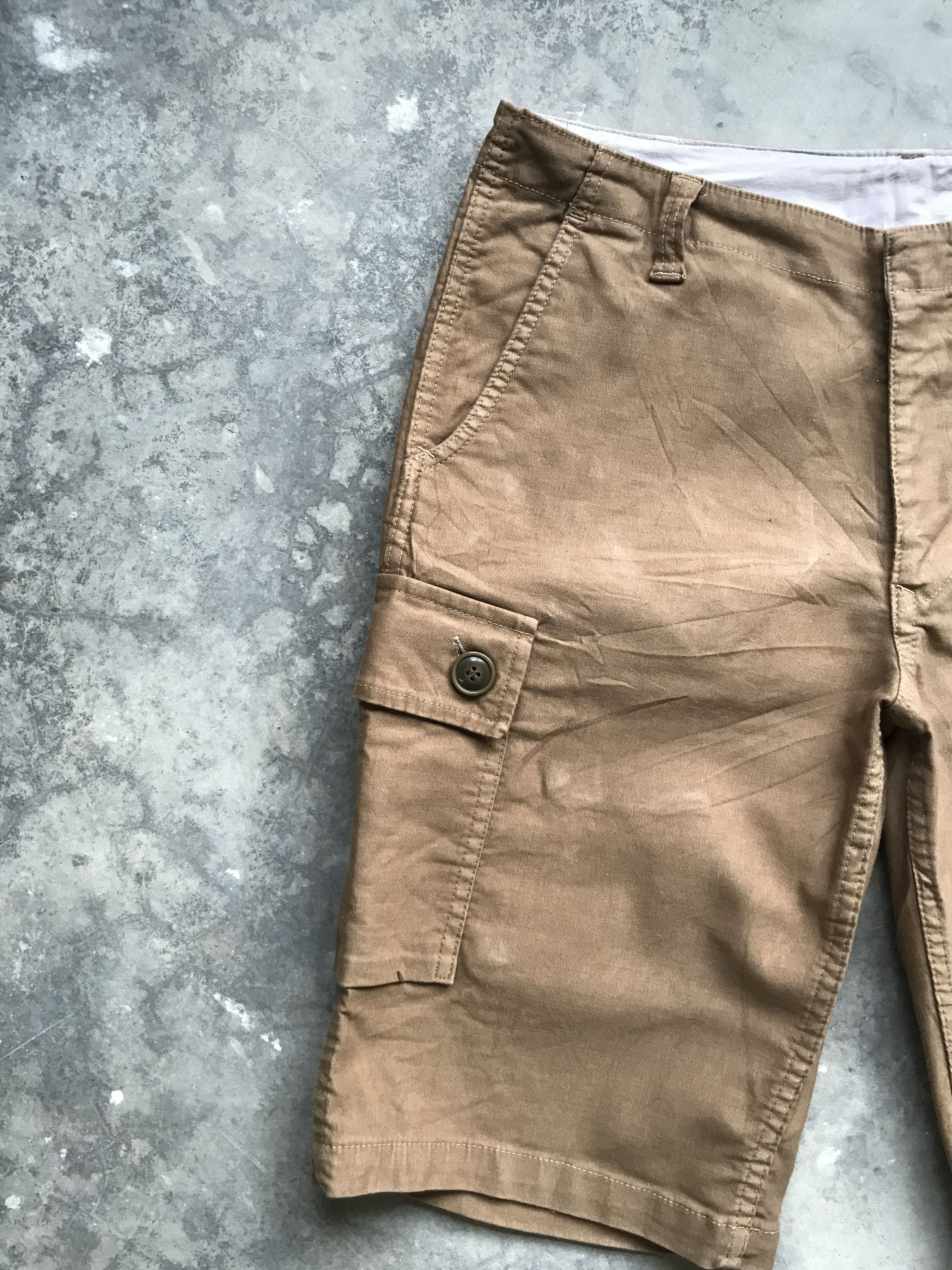 Blue Blue Japan × HOLLYWOOD RANCH MARKET × Okura HRMARKET BLUE BLUE SEIKI Japan Military Short Cargo Pant Size US 34 / EU 50 - 3 Thumbnail