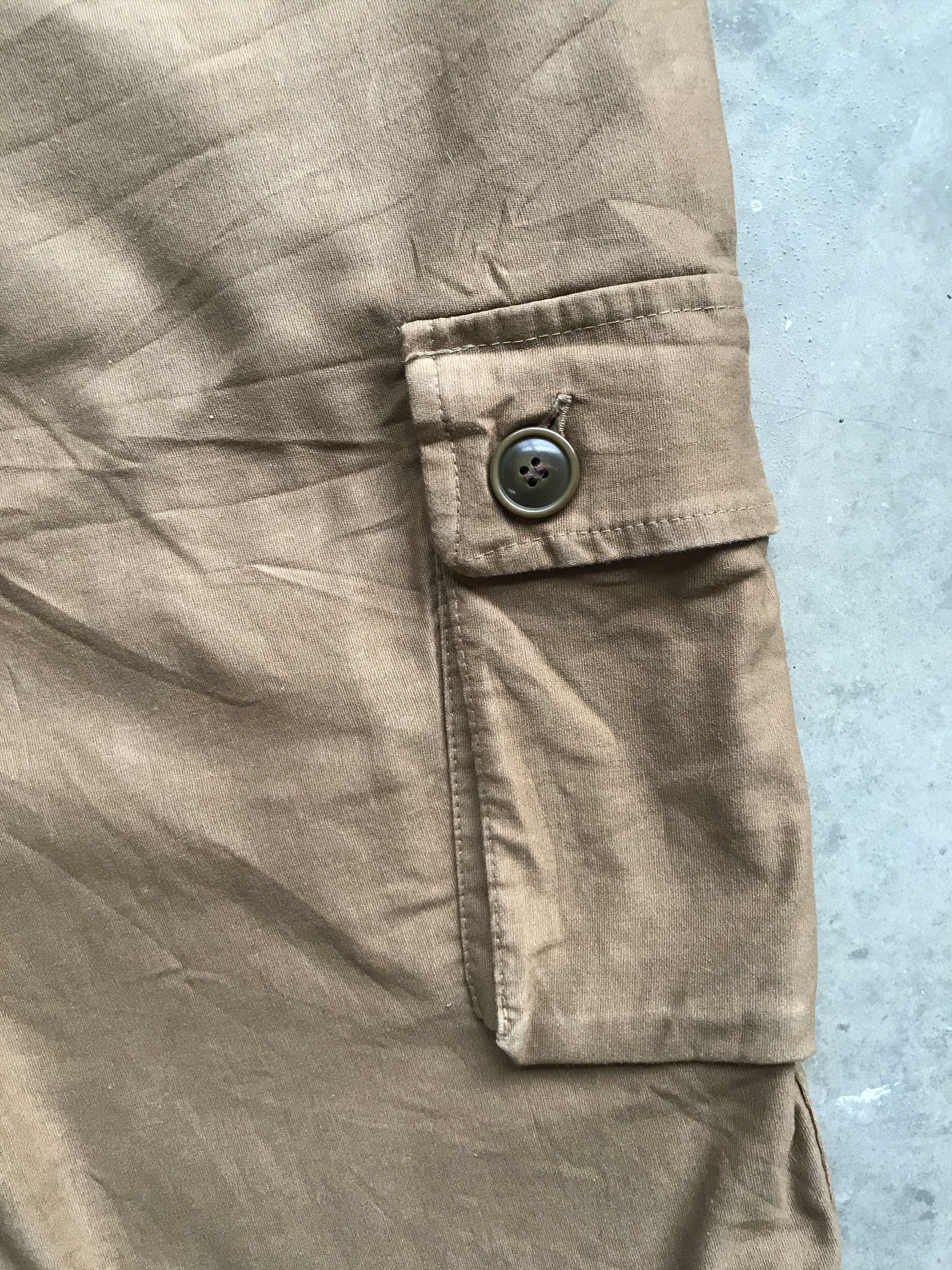 Blue Blue Japan × HOLLYWOOD RANCH MARKET × Okura HRMARKET BLUE BLUE SEIKI Japan Military Short Cargo Pant Size US 34 / EU 50 - 6 Thumbnail