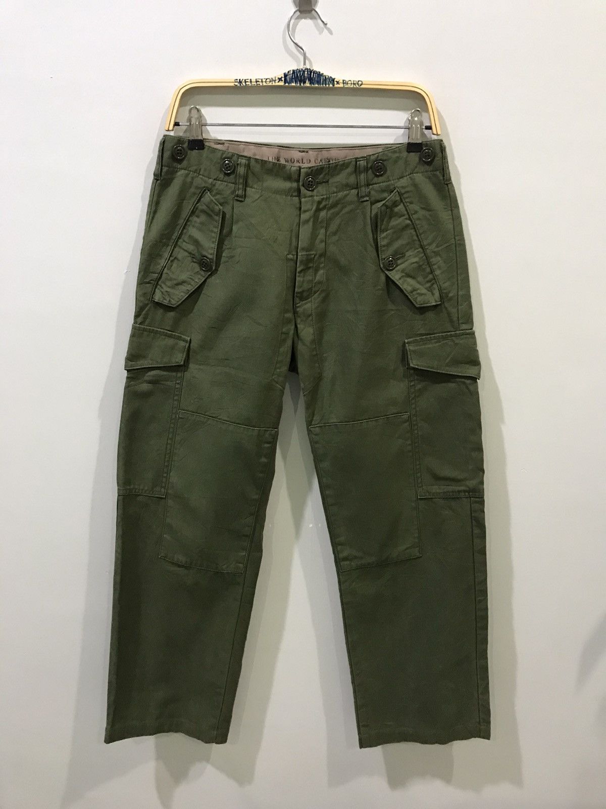 Japanese Brand BACK NUMBER Japan Double Knee Swedish Military Cargo Pant Size US 30 / EU 46 - 1 Thumbnail