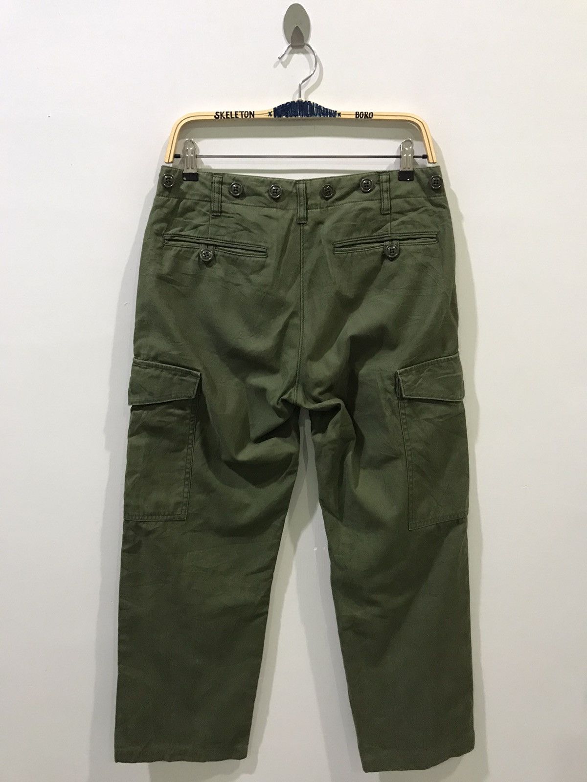 Japanese Brand BACK NUMBER Japan Double Knee Swedish Military Cargo Pant Size US 30 / EU 46 - 8 Thumbnail