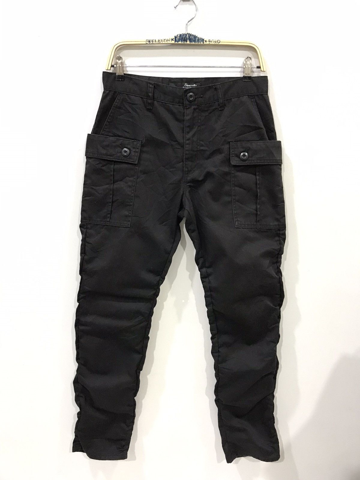 Designer × Japanese Brand Dominate Handcrafted Round Pocket wrinkle Leg Cargo Pant Size US 30 / EU 46 - 1 Thumbnail