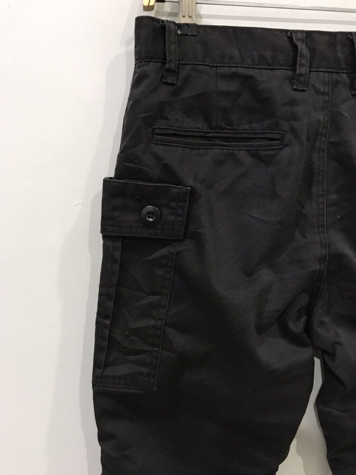 Designer × Japanese Brand Dominate Handcrafted Round Pocket wrinkle Leg Cargo Pant Size US 30 / EU 46 - 11 Thumbnail