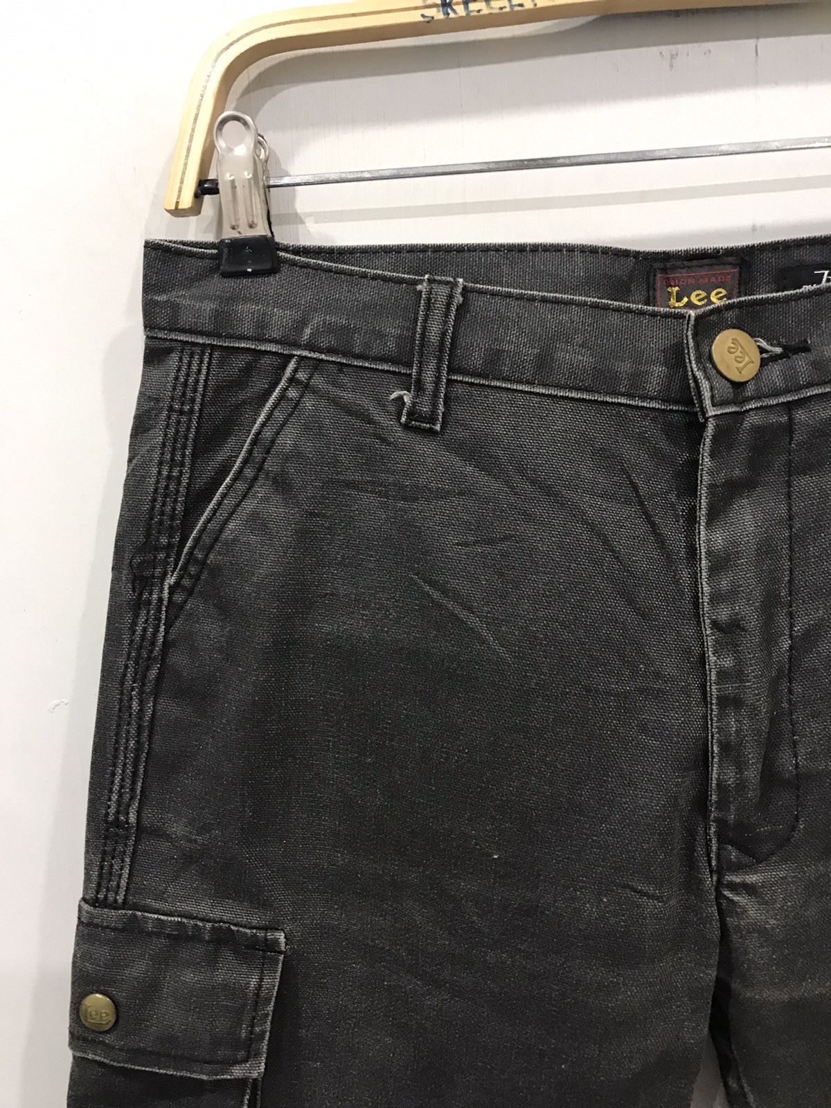 Designer × Lee Lee UNION MADE By Lyden Patch Pocket Duck Canvas Cargo Pant Size US 30 / EU 46 - 3 Thumbnail