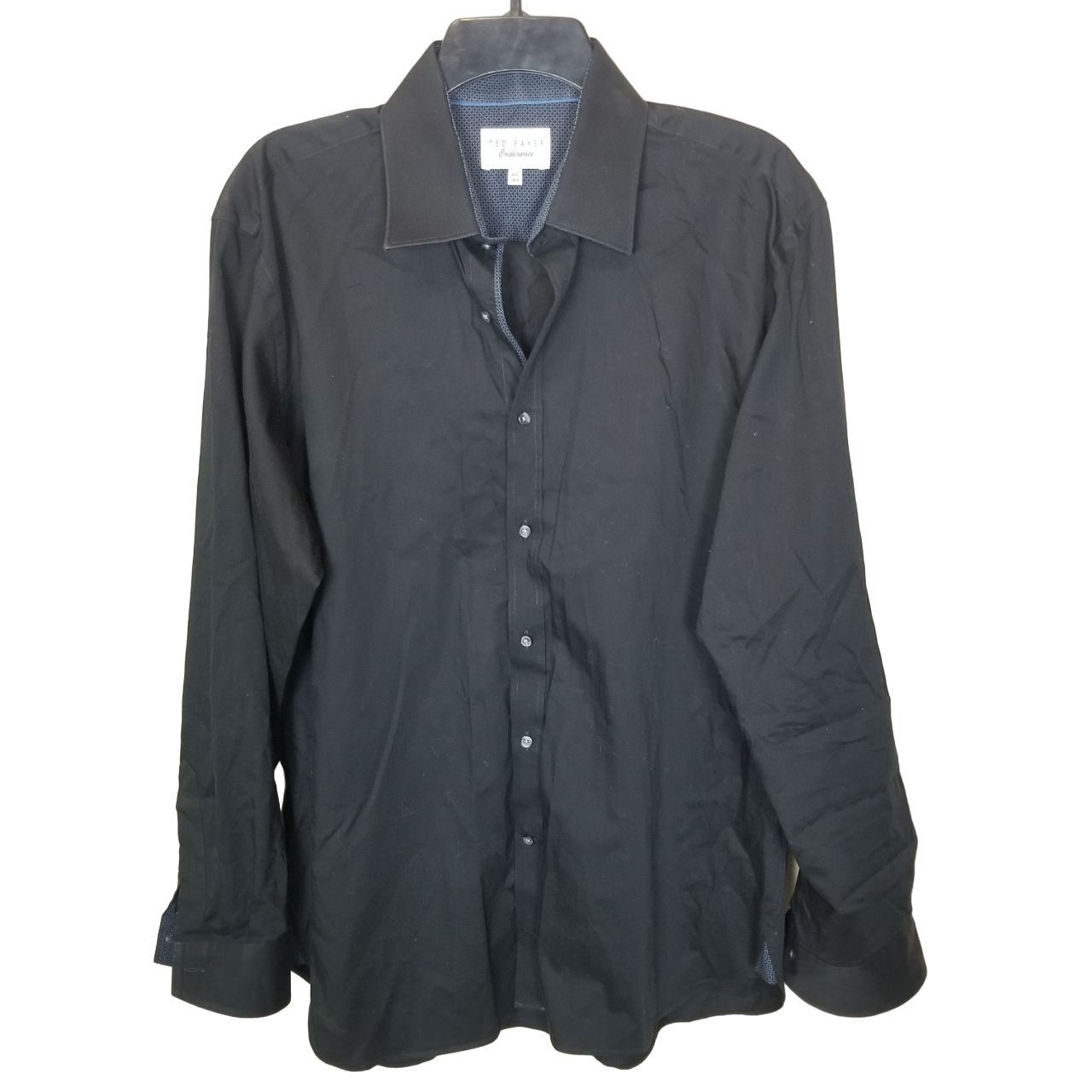 Ted Baker Button Down popular Black Long Sleeve Dress Shirt Men Size 16.5