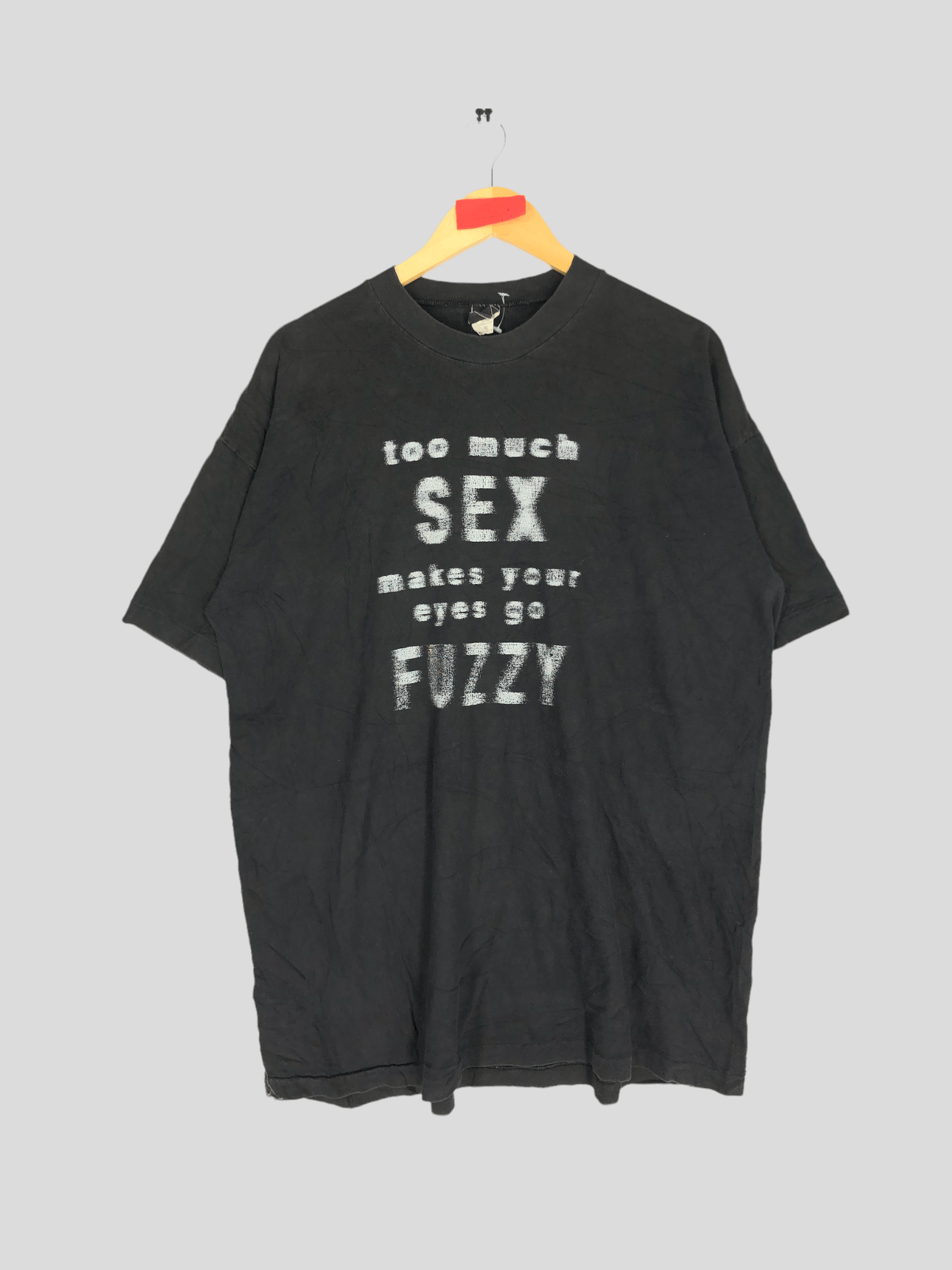 Vintage Vintage 90s Too Much Sex Makes Your Eyes Go Fuzzy Tee 