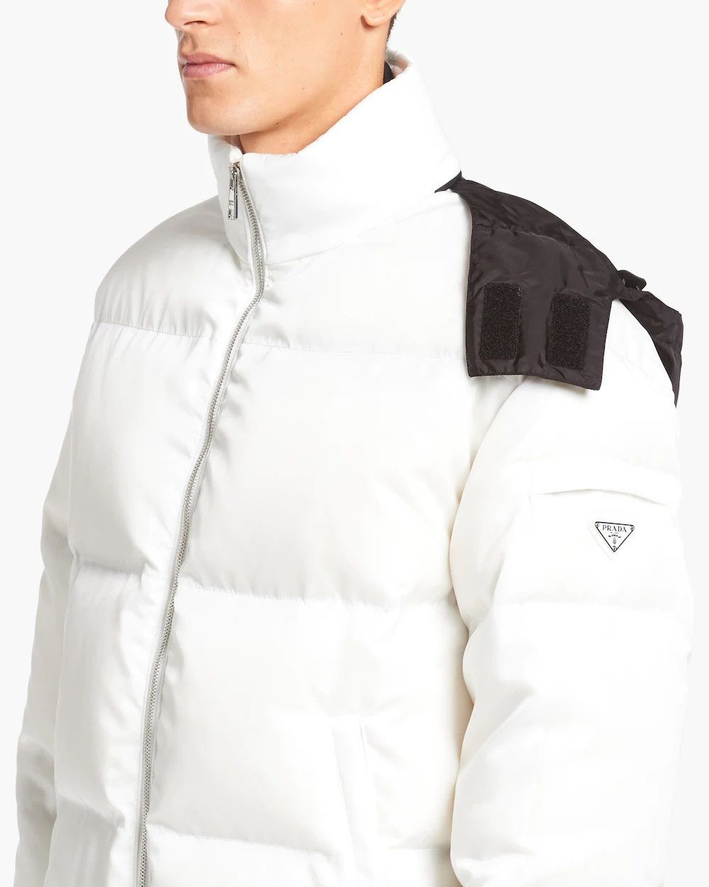 Prada Prada Re-Nylon cropped puffer jacket Size US XL / EU 56 / 4 - 1 Thumbnail