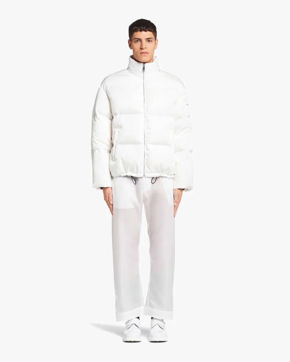 Prada Prada Re-Nylon cropped puffer jacket Size US XL / EU 56 / 4 - 3 Thumbnail