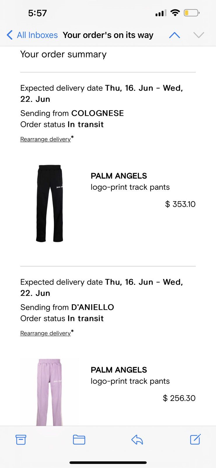 Palm Angels Palm Angels Logo-Print Track Pants Size US 34 / EU 50 - 8 Thumbnail