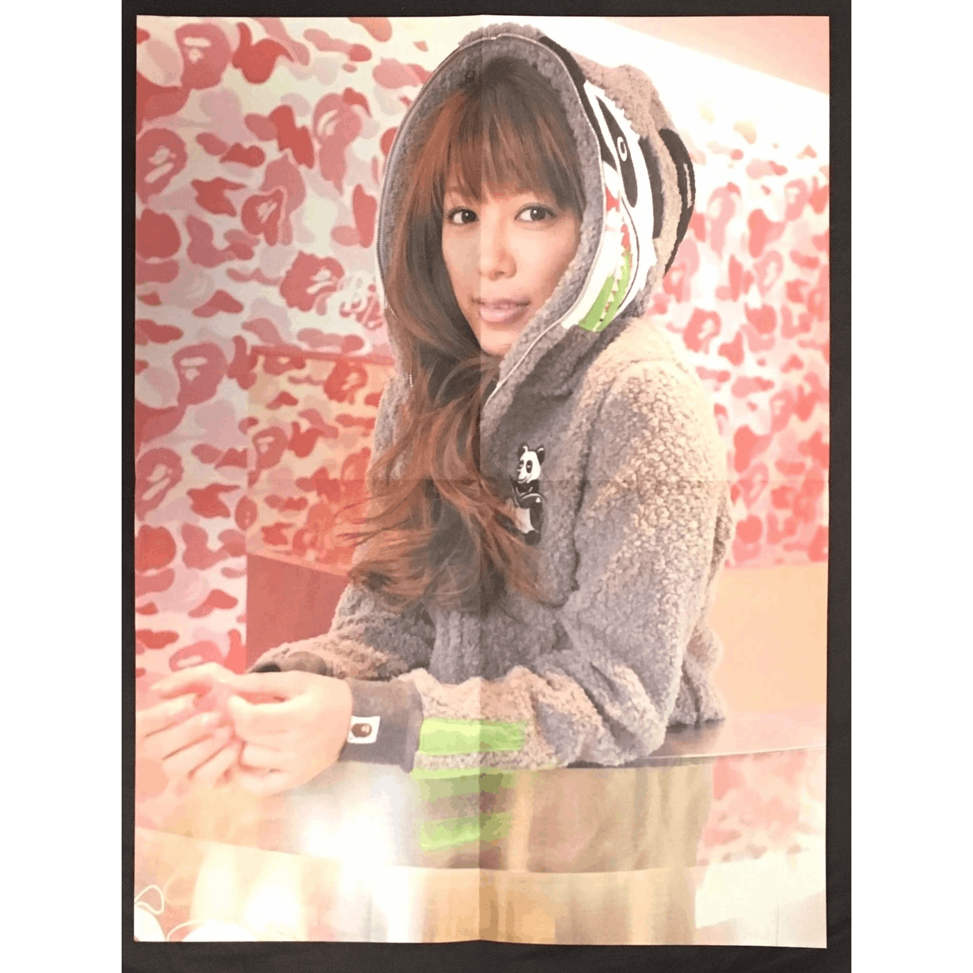 Bape Poster Pink Camo Girl Shark Panda Hoodie A Bathing Ape
