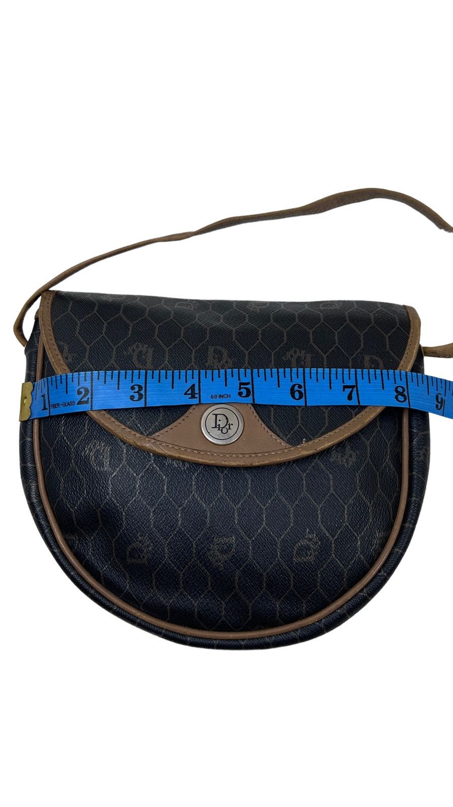Dior Vintage Dior Honeycomb Shoulder Cross Bag Brown Size ONE SIZE - 10 Thumbnail