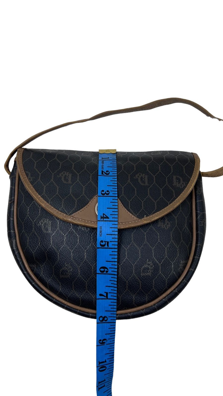 Dior Vintage Dior Honeycomb Shoulder Cross Bag Brown Size ONE SIZE - 11 Thumbnail