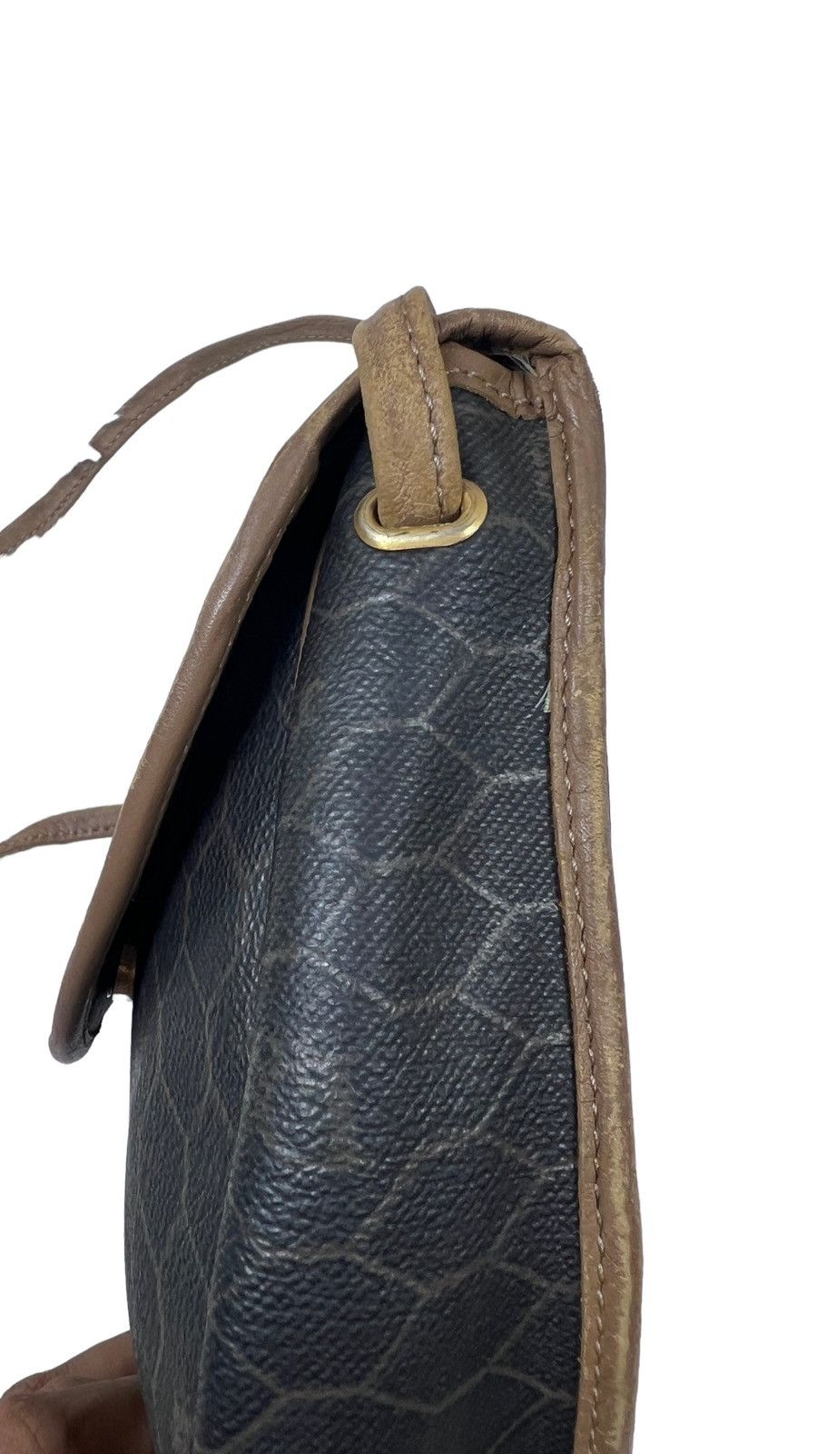 Dior Vintage Dior Honeycomb Shoulder Cross Bag Brown Size ONE SIZE - 7 Thumbnail