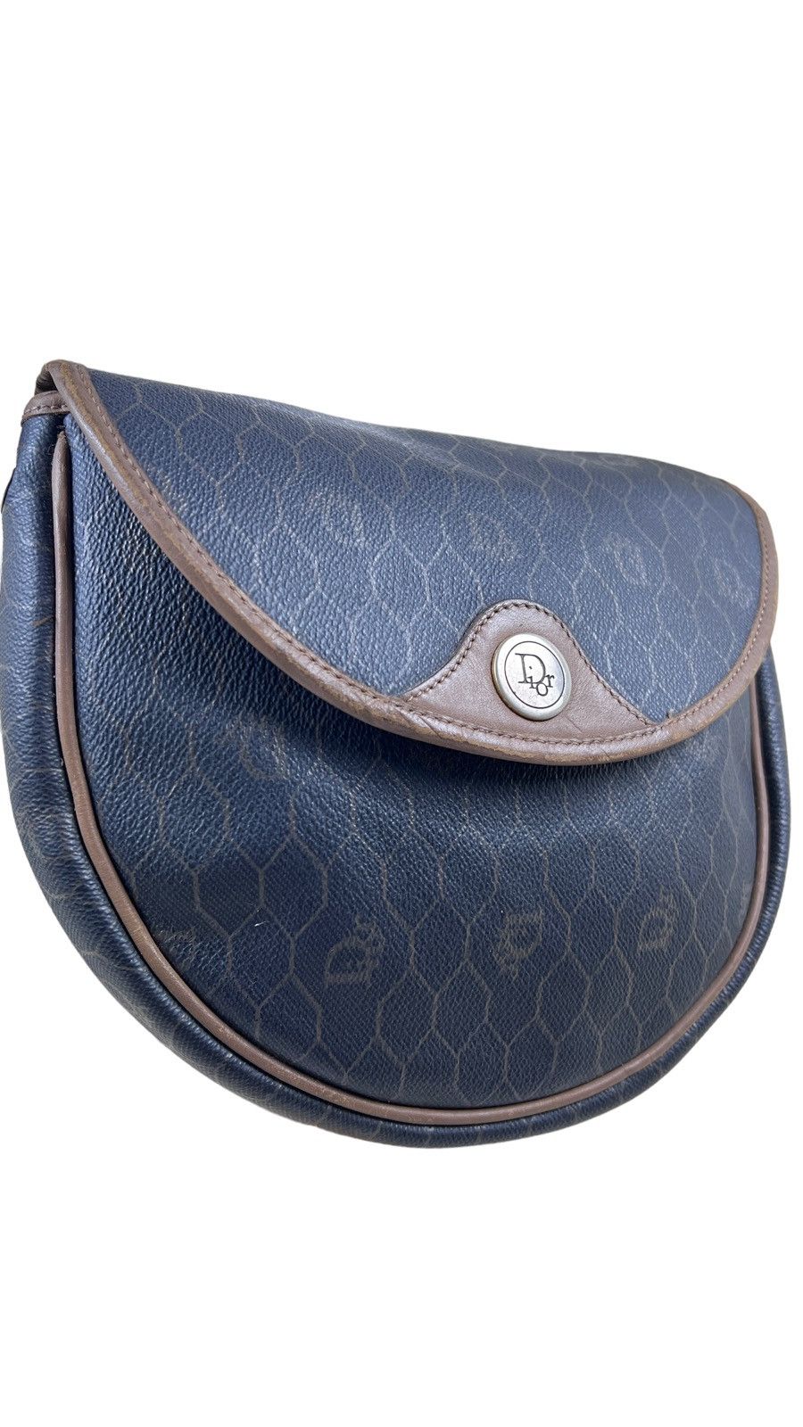 Dior Vintage Dior Honeycomb Shoulder Cross Bag Brown Size ONE SIZE - 3 Thumbnail
