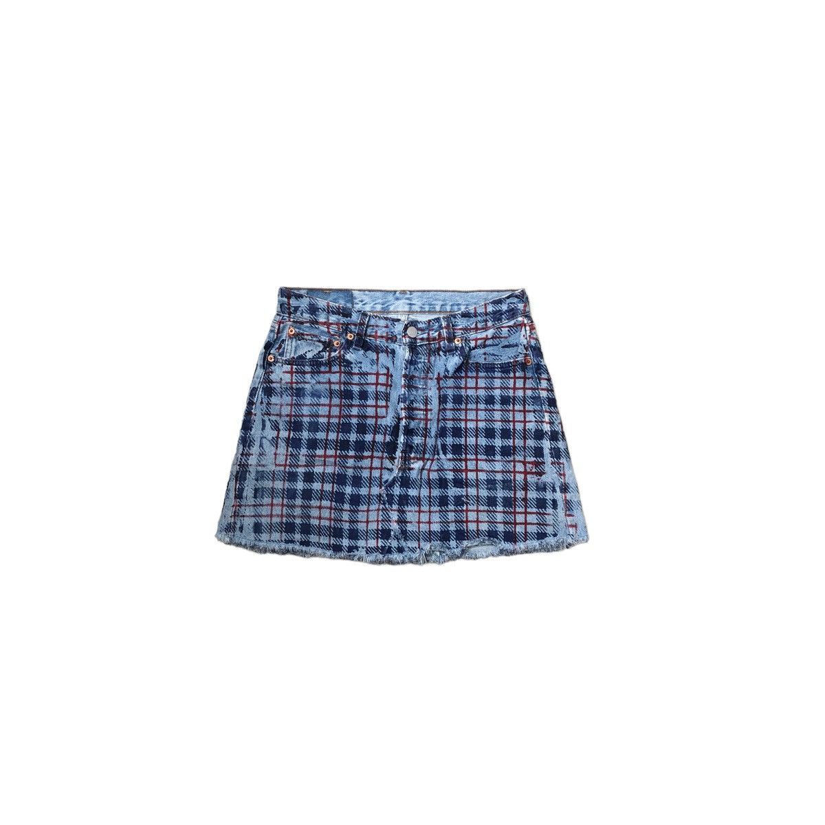Levi's × Levi's Vintage Clothing Levi’s 501 x Vortex Design Denim Short Skirts Levis Strauss Size 30" / US 8 / IT 44 - 10 Thumbnail
