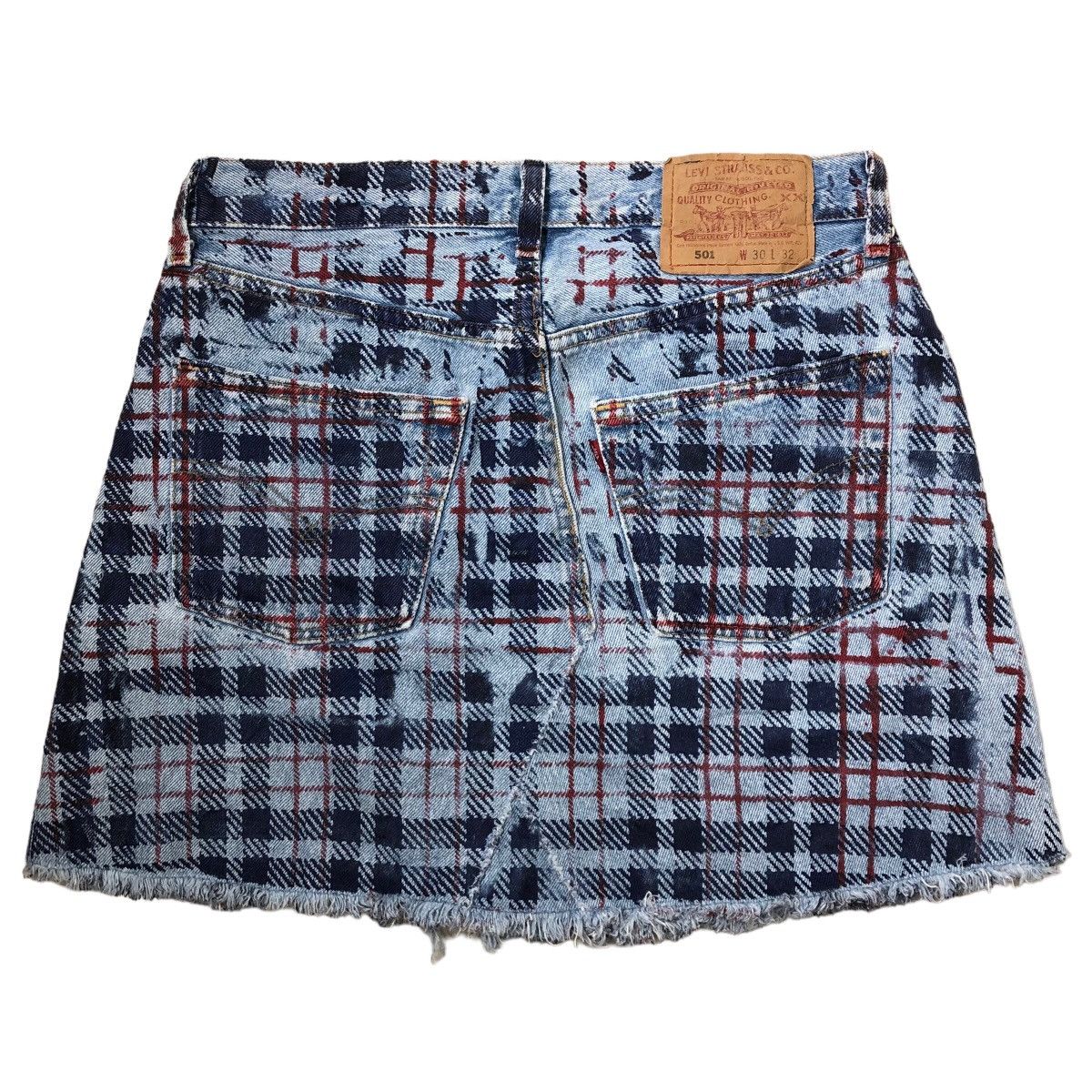 Levi's × Levi's Vintage Clothing Levi’s 501 x Vortex Design Denim Short Skirts Levis Strauss Size 30" / US 8 / IT 44 - 7 Thumbnail