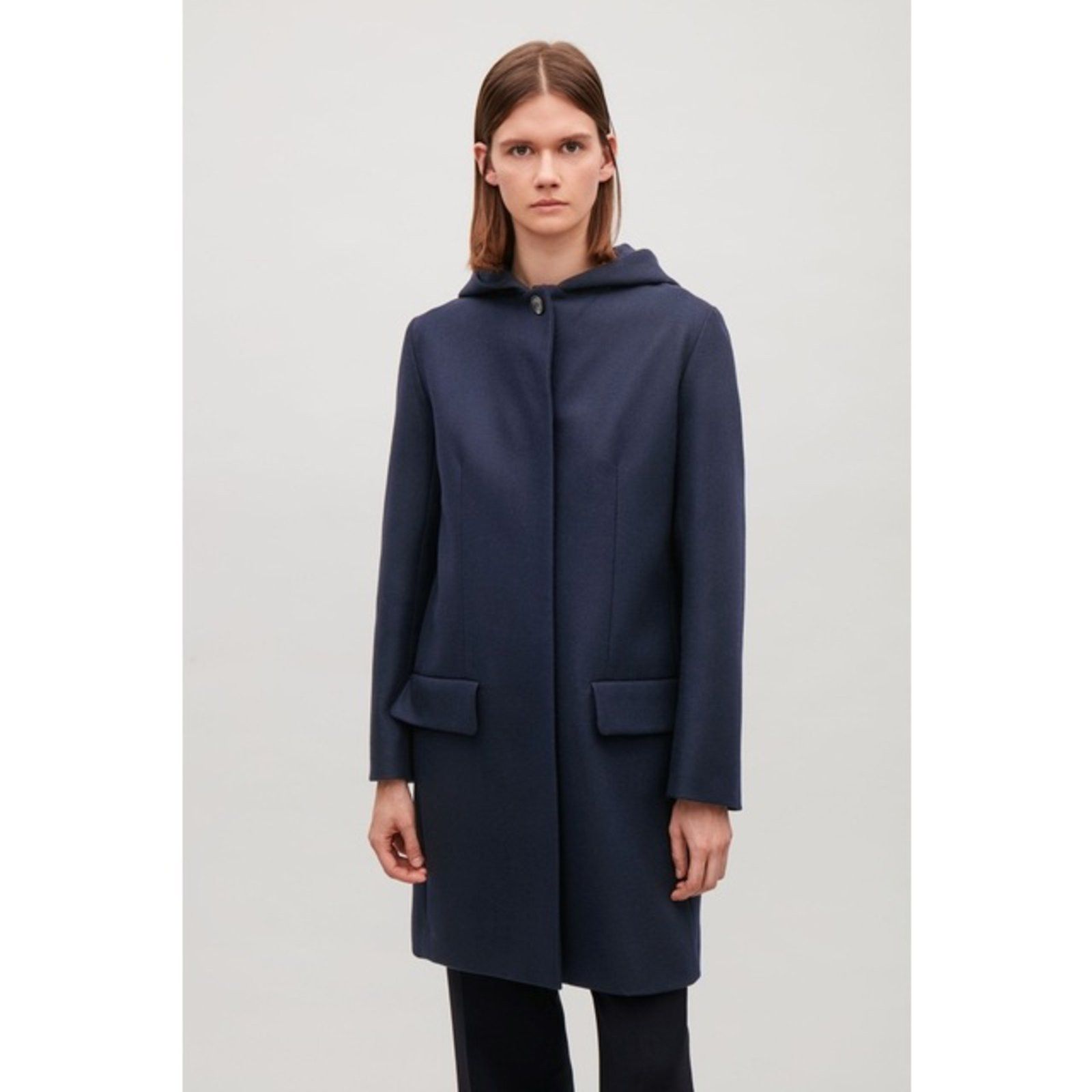 Cos COS Blue Coat - Old Celine/Jil Sander style Size XL / US 12-14 / IT 48-50 - 8 Thumbnail