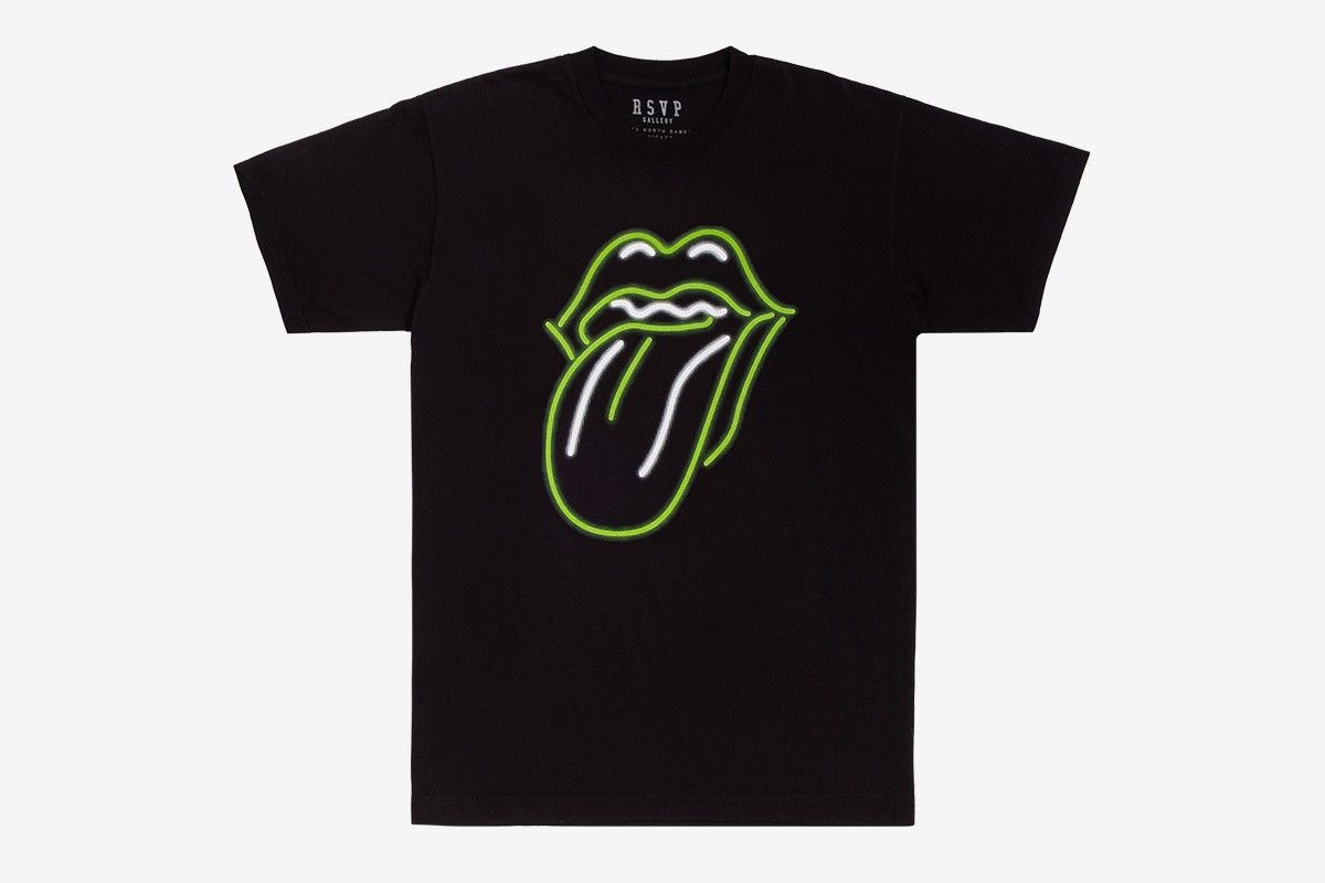 Rsvp Gallery × The Rolling Stones RSVP Gallery Stones Neon Logo Tee Size US XL / EU 56 / 4 - 1 Thumbnail