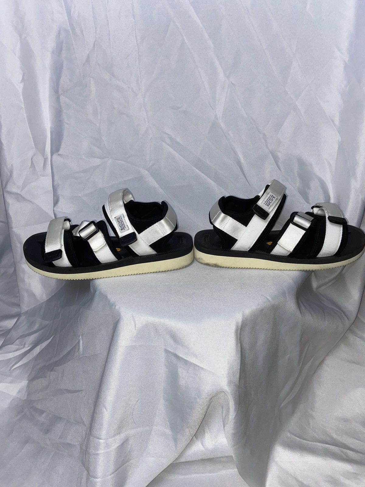 Suicoke Suicoke White & Black KISEE-V Sandals Size US 11 / EU 44 - 3 Thumbnail