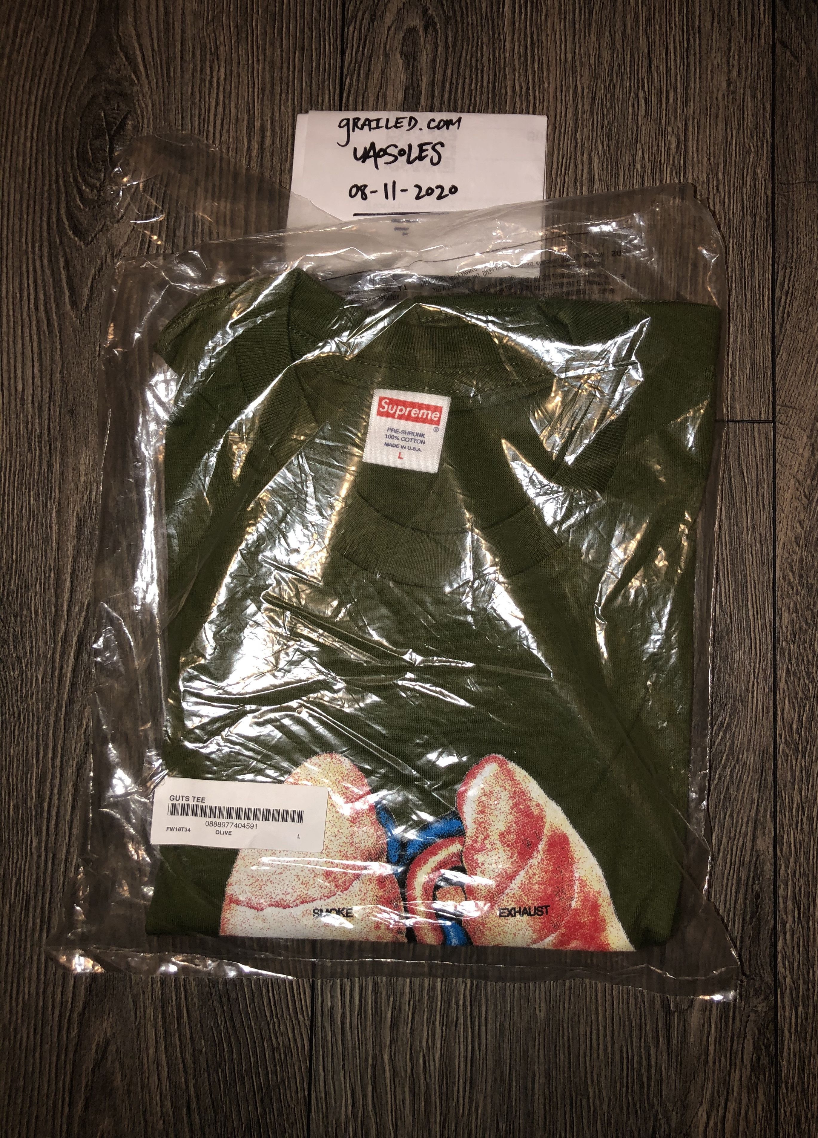 Supreme Supreme Guts Tee Olive Size US L / EU 52-54 / 3 - 2 Thumbnail
