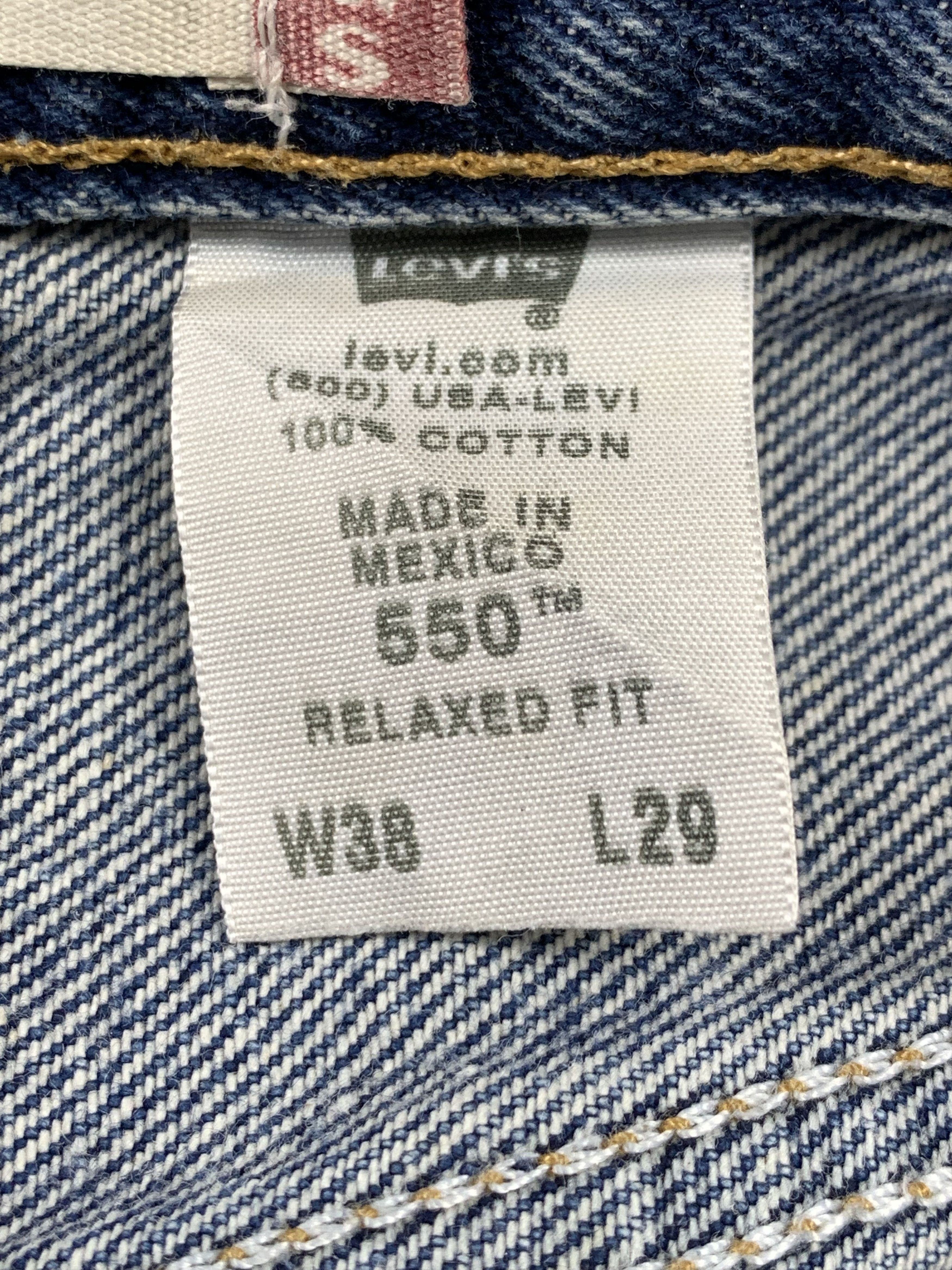 Levi's Vintage Levis 550 Faded Blue Jeans DP2149 Size US 34 / EU 50 - 9 Thumbnail