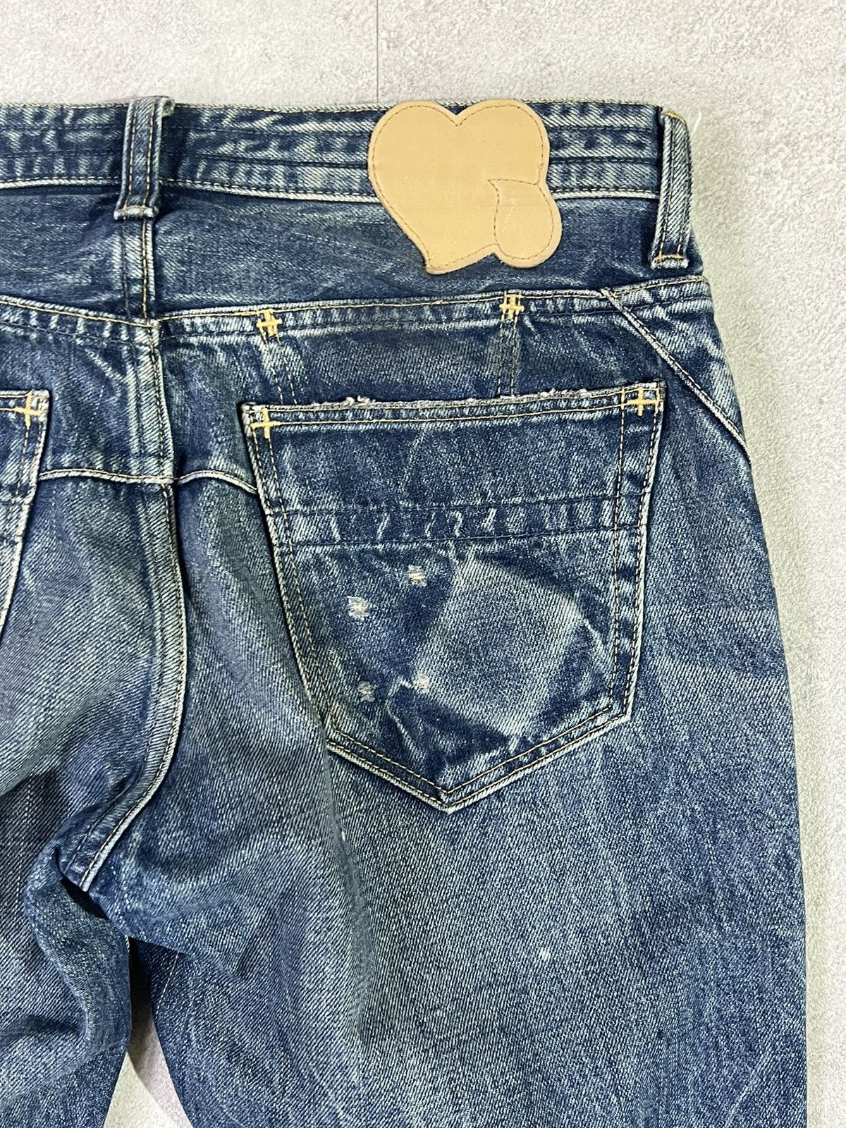 Number (N)ine × Takahiromiyashita The Soloist. Number Nine Hearts Tears Zippo Denim Jeans Size US 28 / EU 44 - 4 Thumbnail