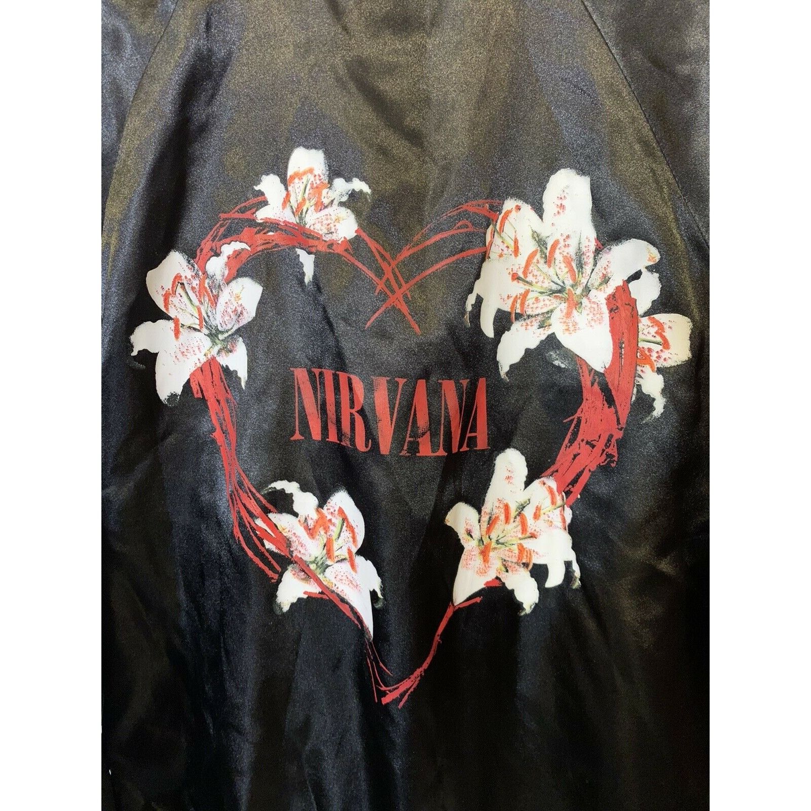 Nirvana Nirvana Women's Sz S Windbreaker Black Jacket Kurt Cobain He Size S / US 4 / IT 40 - 1 Thumbnail