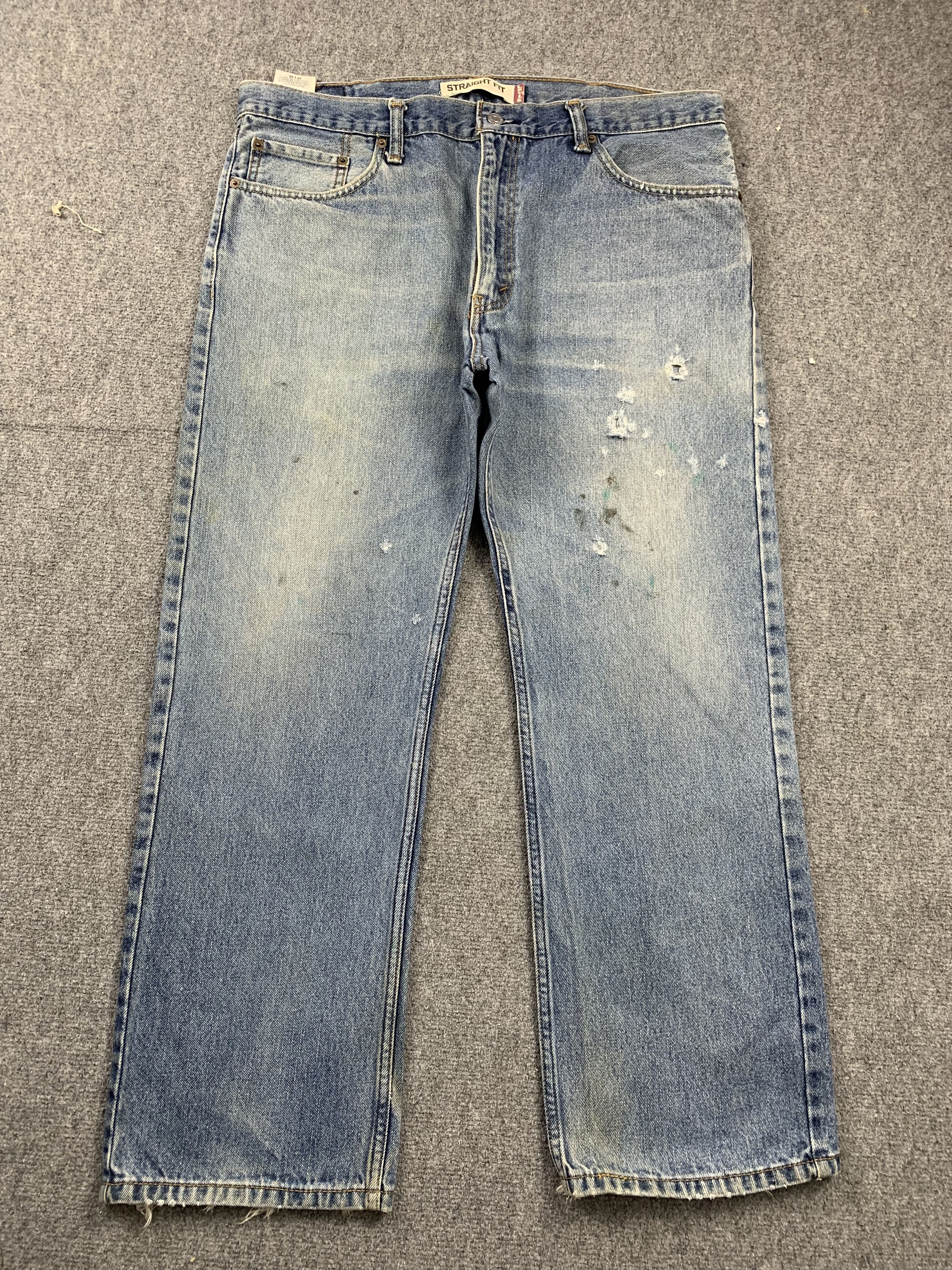 Levi's Vintage Levis 505 Faded Blue Jeans DP2150 Size US 37 - 1 Thumbnail
