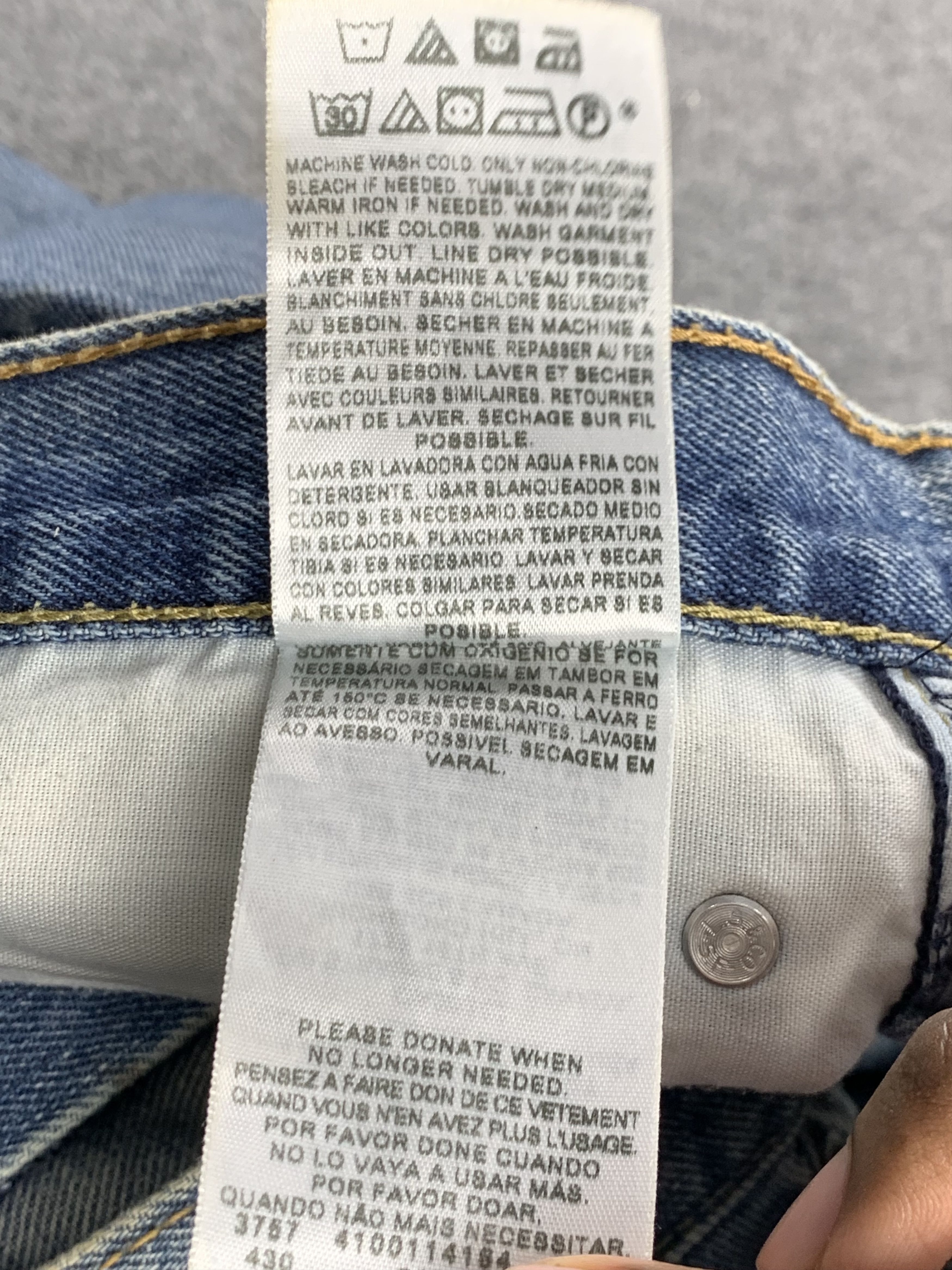 Levi's Vintage Levis 505 Faded Blue Jeans DP2150 Size US 37 - 6 Thumbnail