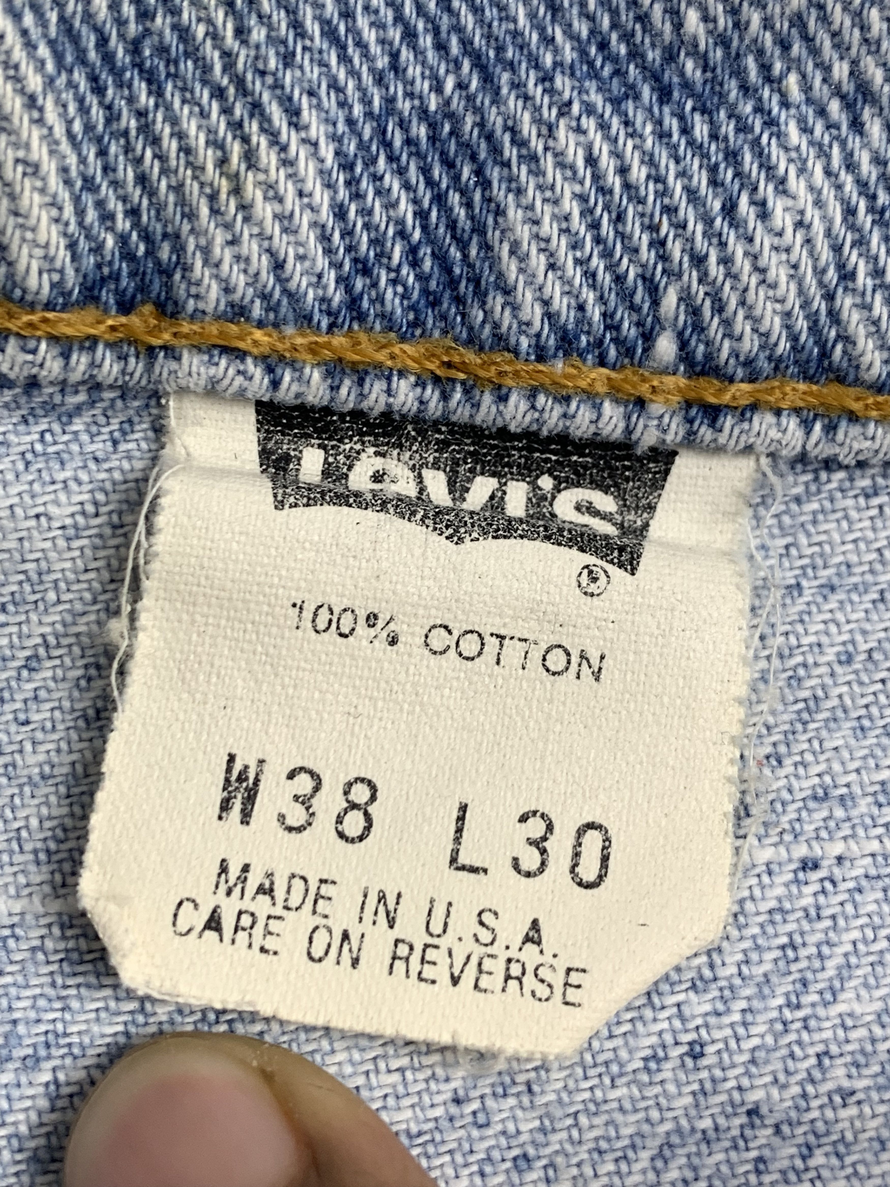 Levi's Vintage 90s Levis 550 Light Wash Jeans DP2151 Size US 36 / EU 52 - 7 Thumbnail