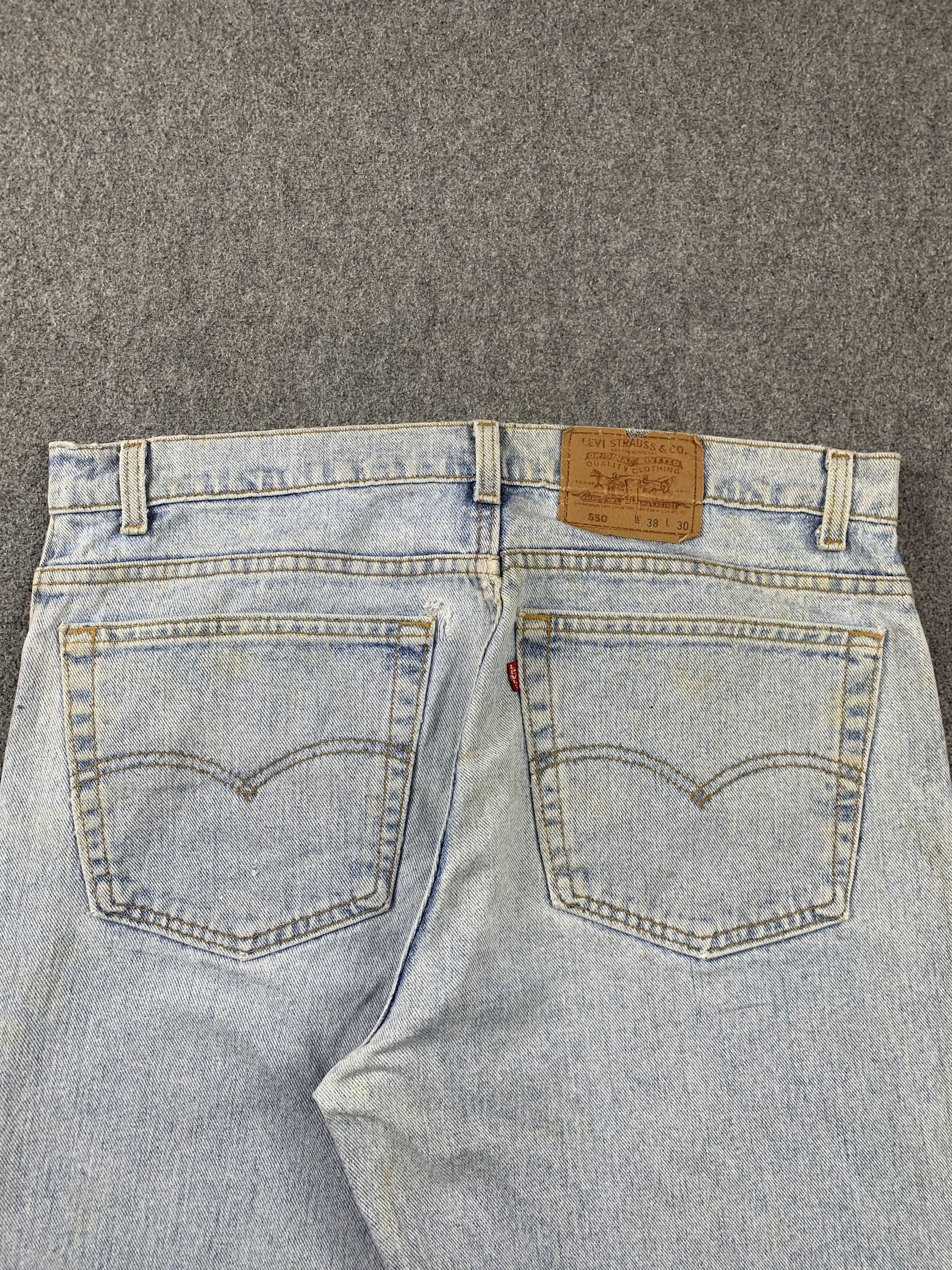Levi's Vintage 90s Levis 550 Light Wash Jeans DP2151 Size US 36 / EU 52 - 4 Thumbnail
