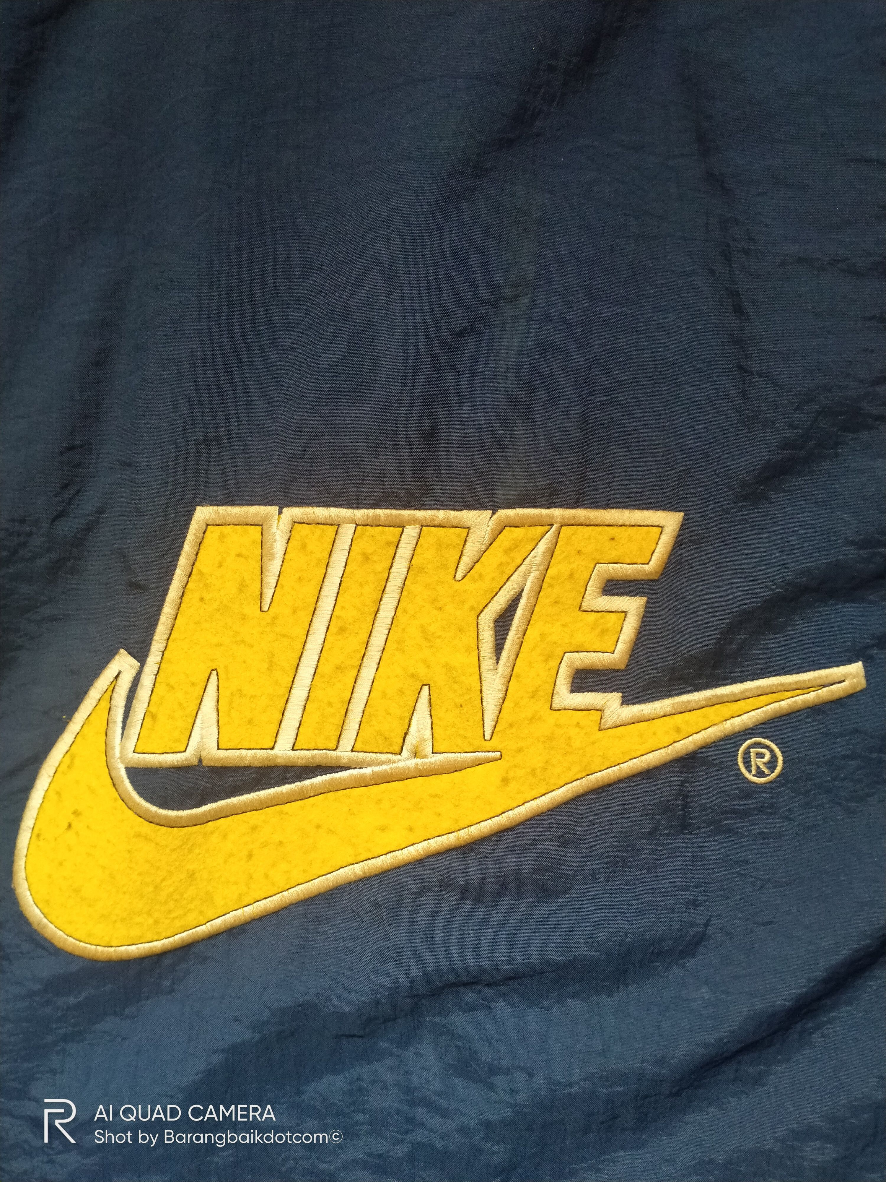 Nike × Vintage Vintage 90s Nike big swoosh embroidery hoodie size M Size US M / EU 48-50 / 2 - 10 Thumbnail